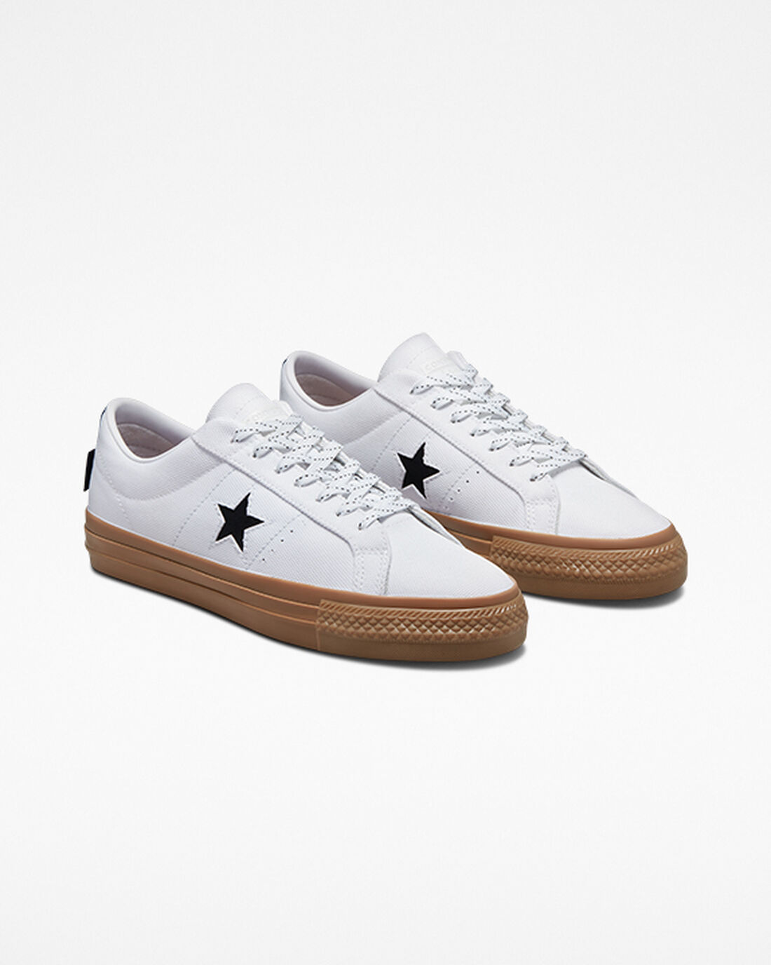 Men's Converse One Star Pro Cordura Canvas Skate Shoes White/Black | Australia-75642