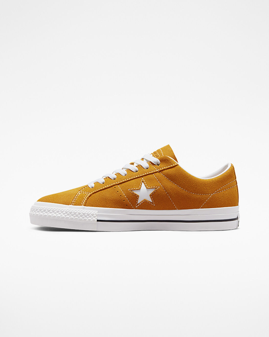 Men's Converse One Star Pro Skate Shoes Gold Orange/White/Black | Australia-42890