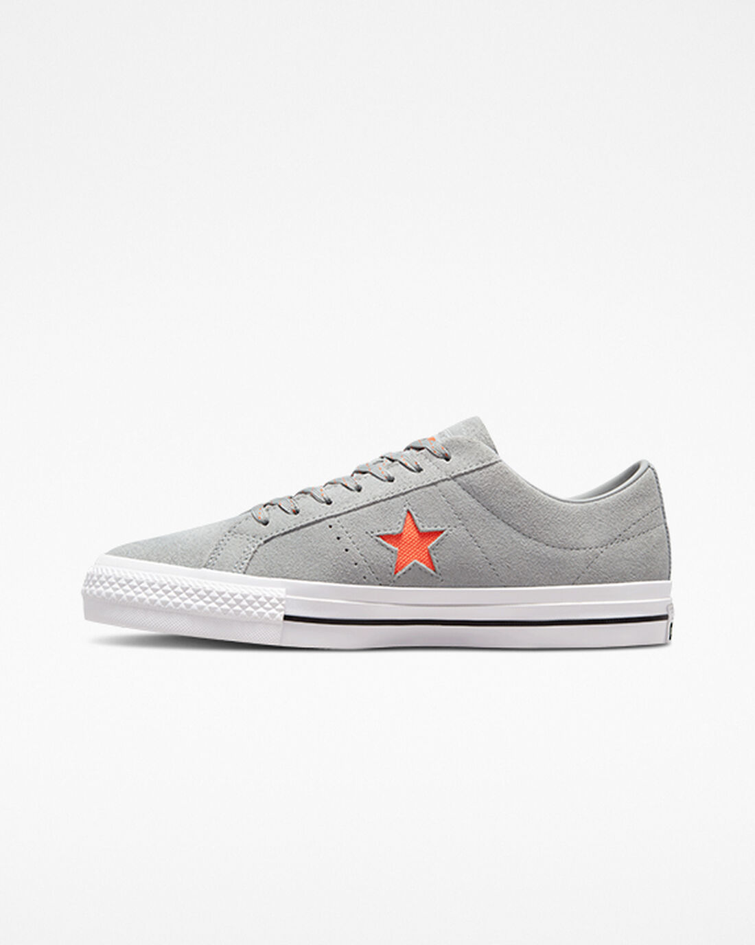 Men's Converse One Star Pro Skate Shoes Grey/Orange/White | Australia-64531