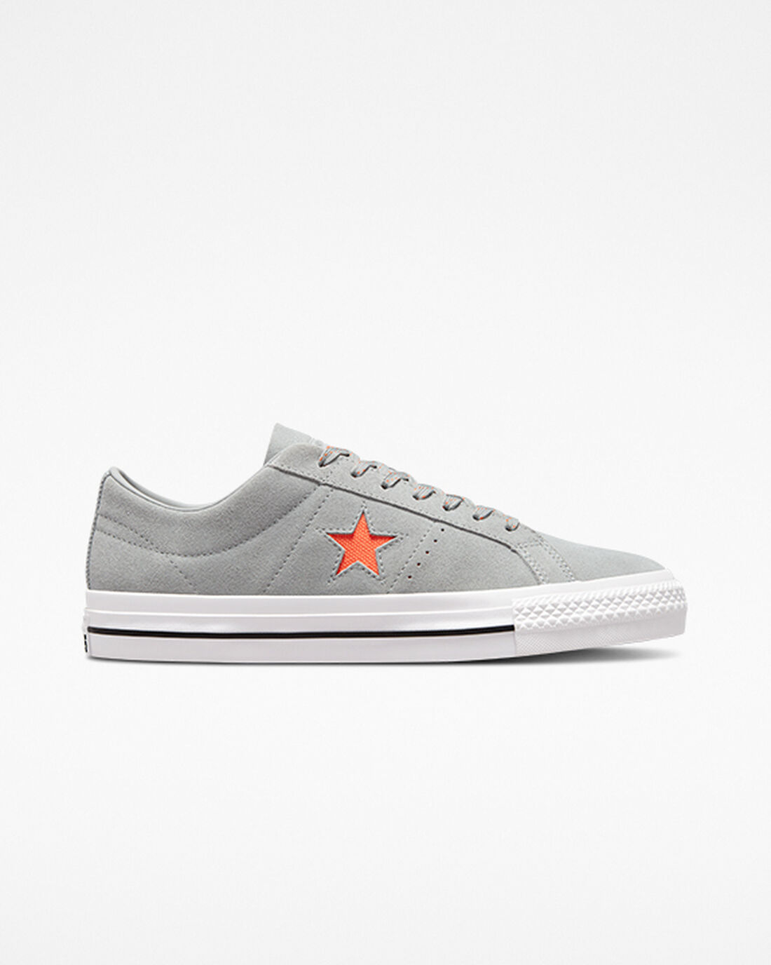 Men\'s Converse One Star Pro Skate Shoes Grey/Orange/White | Australia-64531