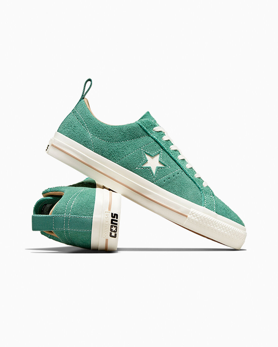 Men's Converse One Star Pro Vintage Suede Skate Shoes Green | Australia-83416