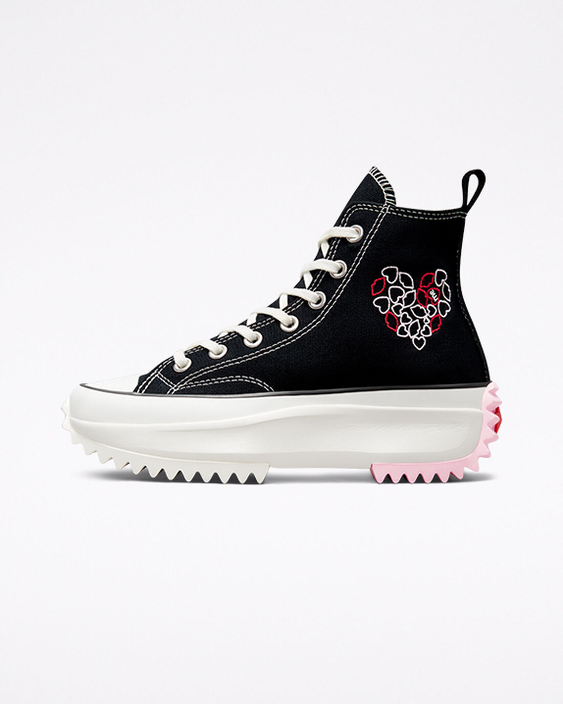 Men's Converse Run Star Hike High Top Shoes Black/Red | Australia-56071