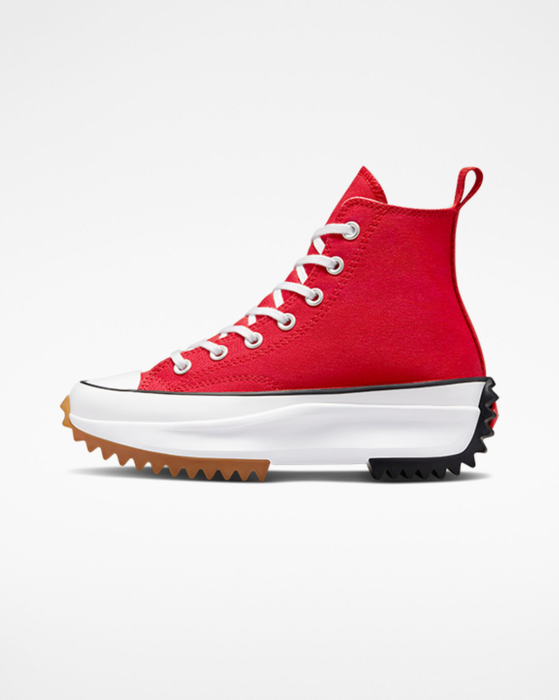 Men's Converse Run Star Hike High Top Sneakers Red/White/Black | Australia-01758