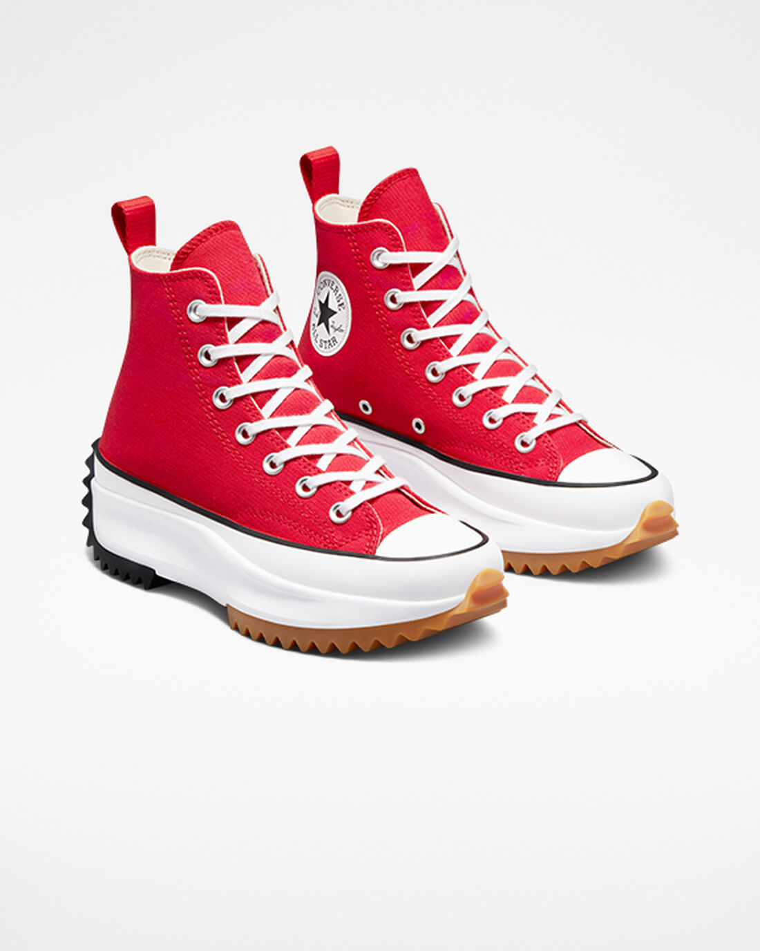 Men's Converse Run Star Hike High Top Sneakers Red/White/Black | Australia-01758