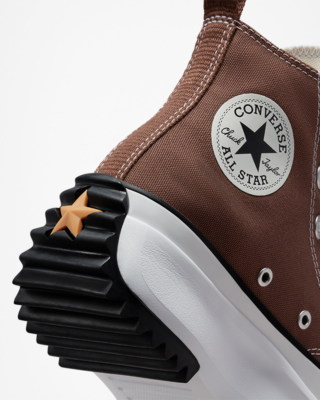 Men's Converse Run Star Hike High Top Sneakers Brown/Black/White | Australia-61930