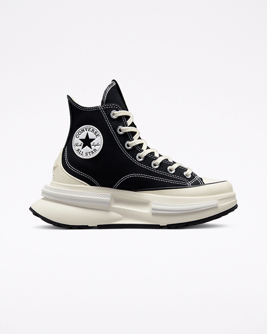 Men\'s Converse Run Star Legacy CX High Top Sneakers Black/White | Australia-36918