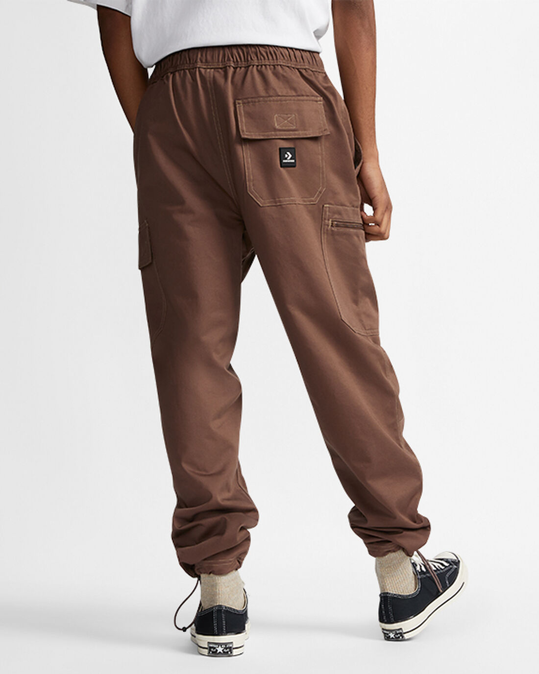 Men's Converse Star Chevron Cargo Pants Brown | Australia-02946