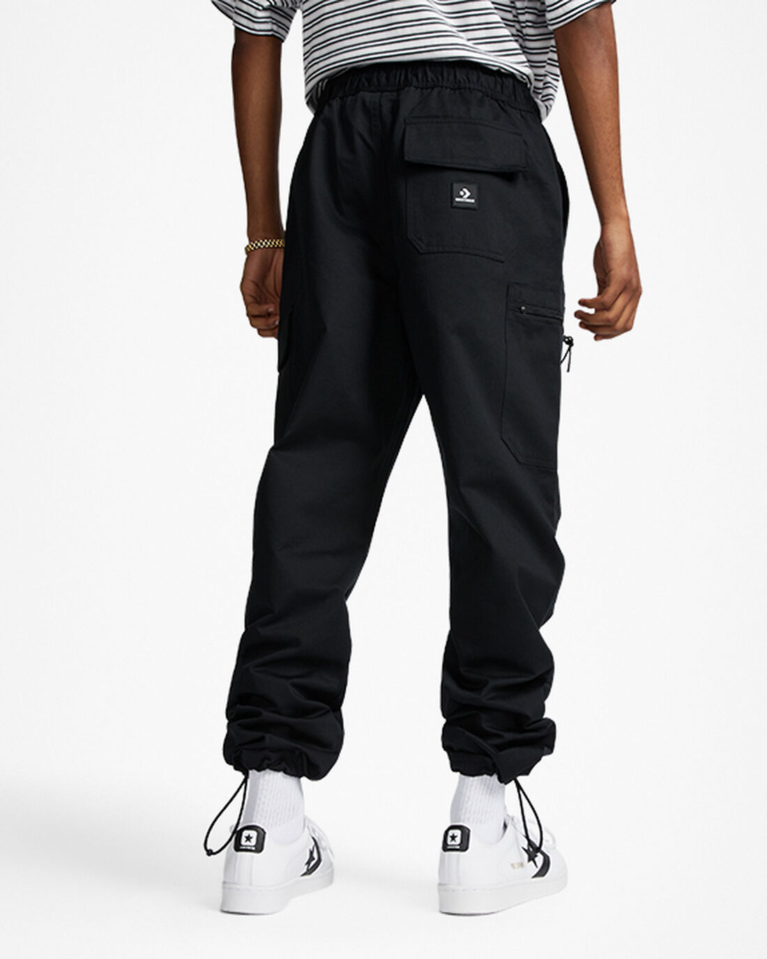 Men's Converse Star Chevron Cargo Pants Black | Australia-20415