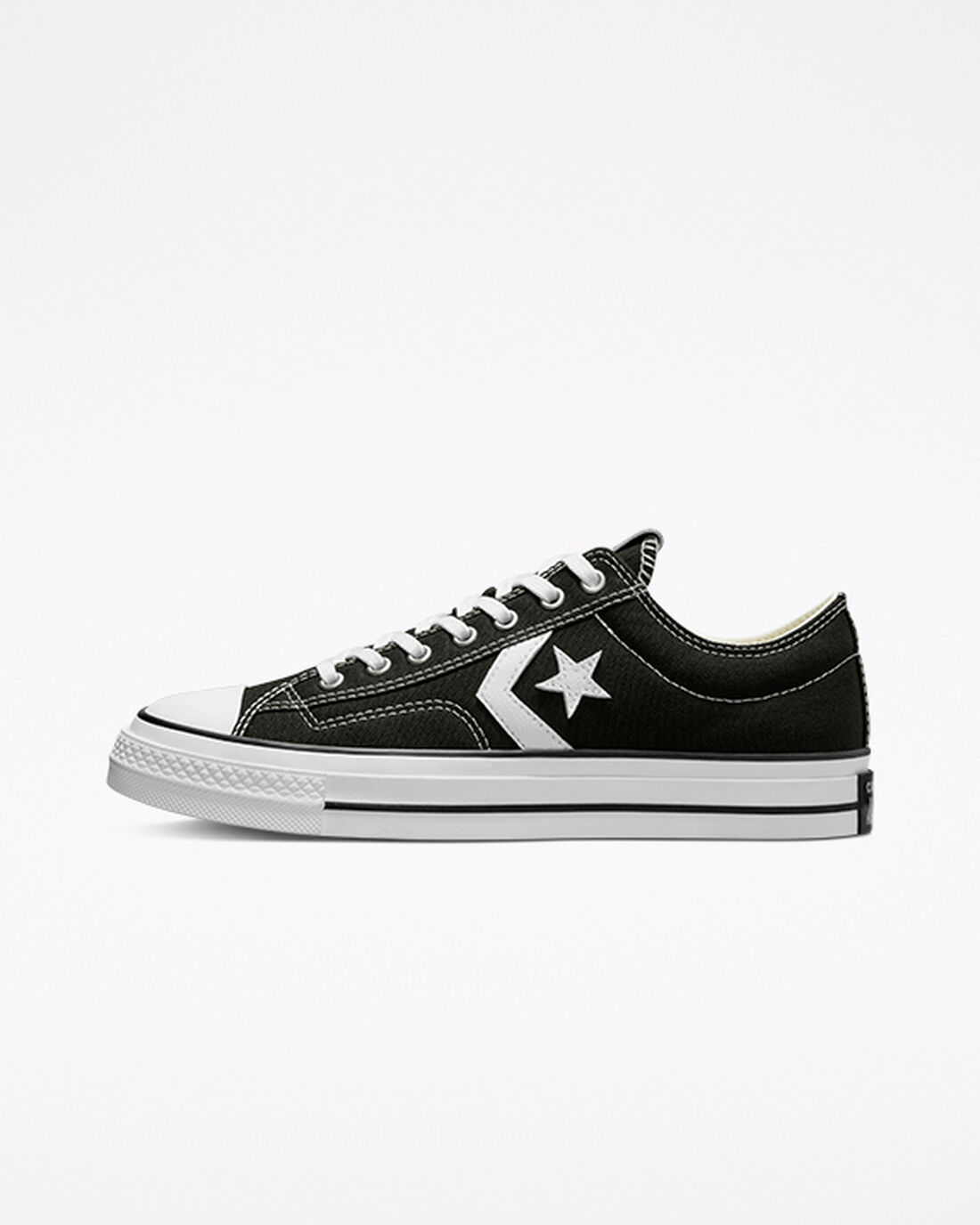 Men's Converse Star Player 76 Sneakers Black/White/Black | Australia-84219