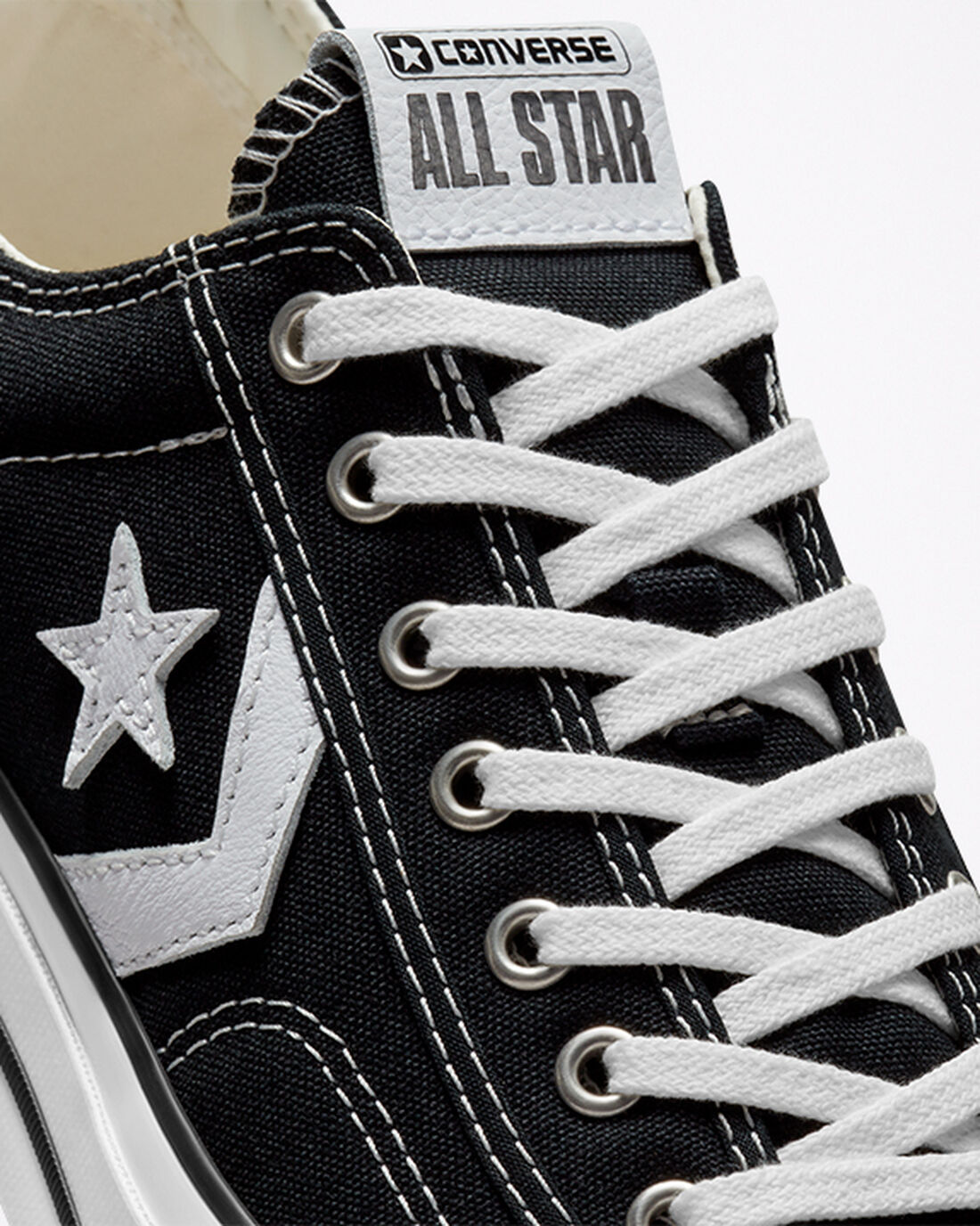 Men's Converse Star Player 76 Sneakers Black/White/Black | Australia-84219