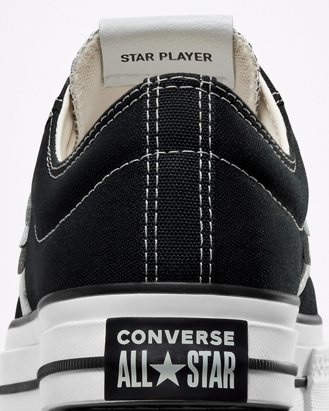 Men's Converse Star Player 76 Sneakers Black/White/Black | Australia-84219