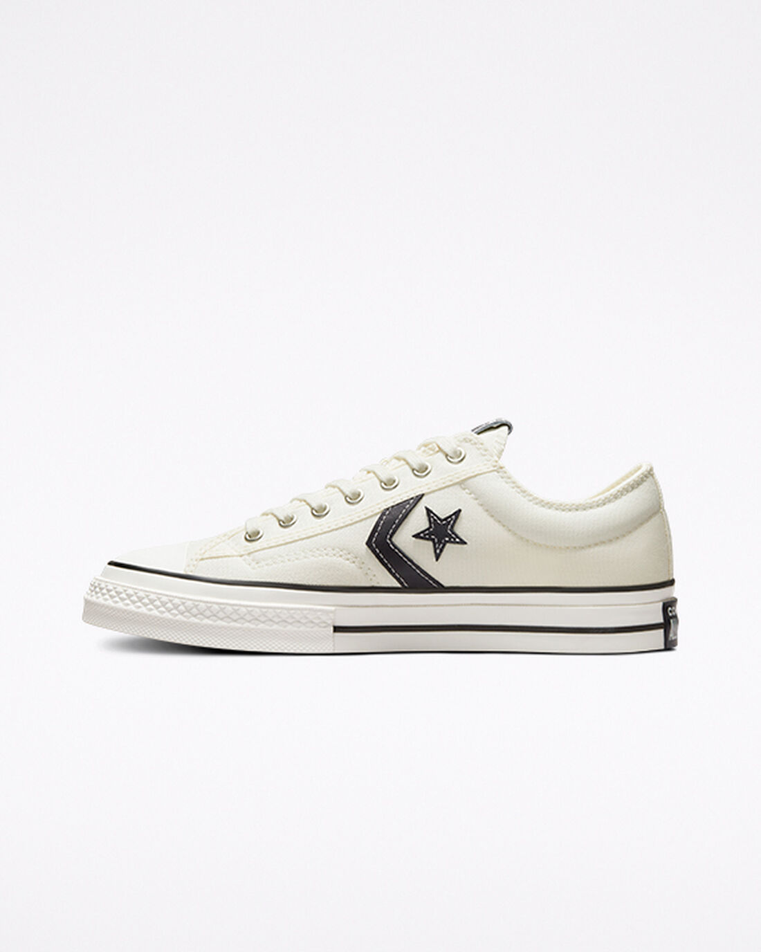 Men's Converse Star Player 76 Sneakers White/Black | Australia-08634