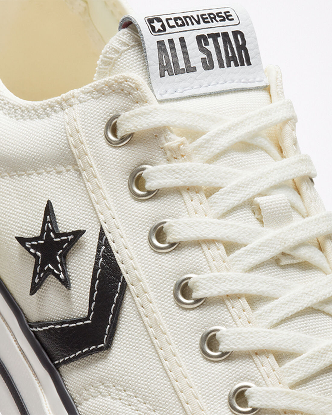 Men's Converse Star Player 76 Sneakers White/Black | Australia-08634