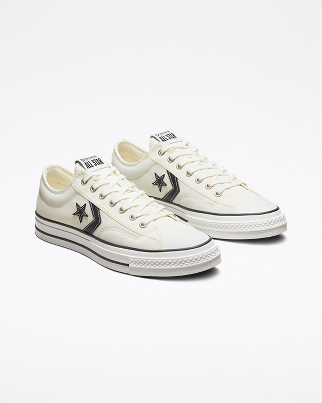 Men's Converse Star Player 76 Sneakers White/Black | Australia-08634