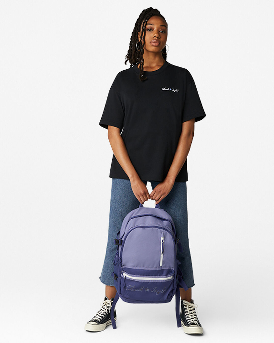 Men's Converse Straight Edge Backpacks Purple | Australia-28613