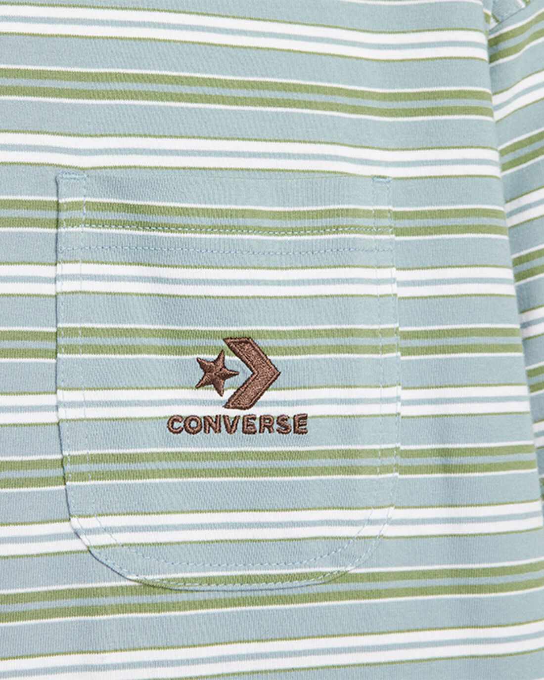 Men's Converse Striped Star Chevron Pocket T-Shirts Stripes | Australia-87640