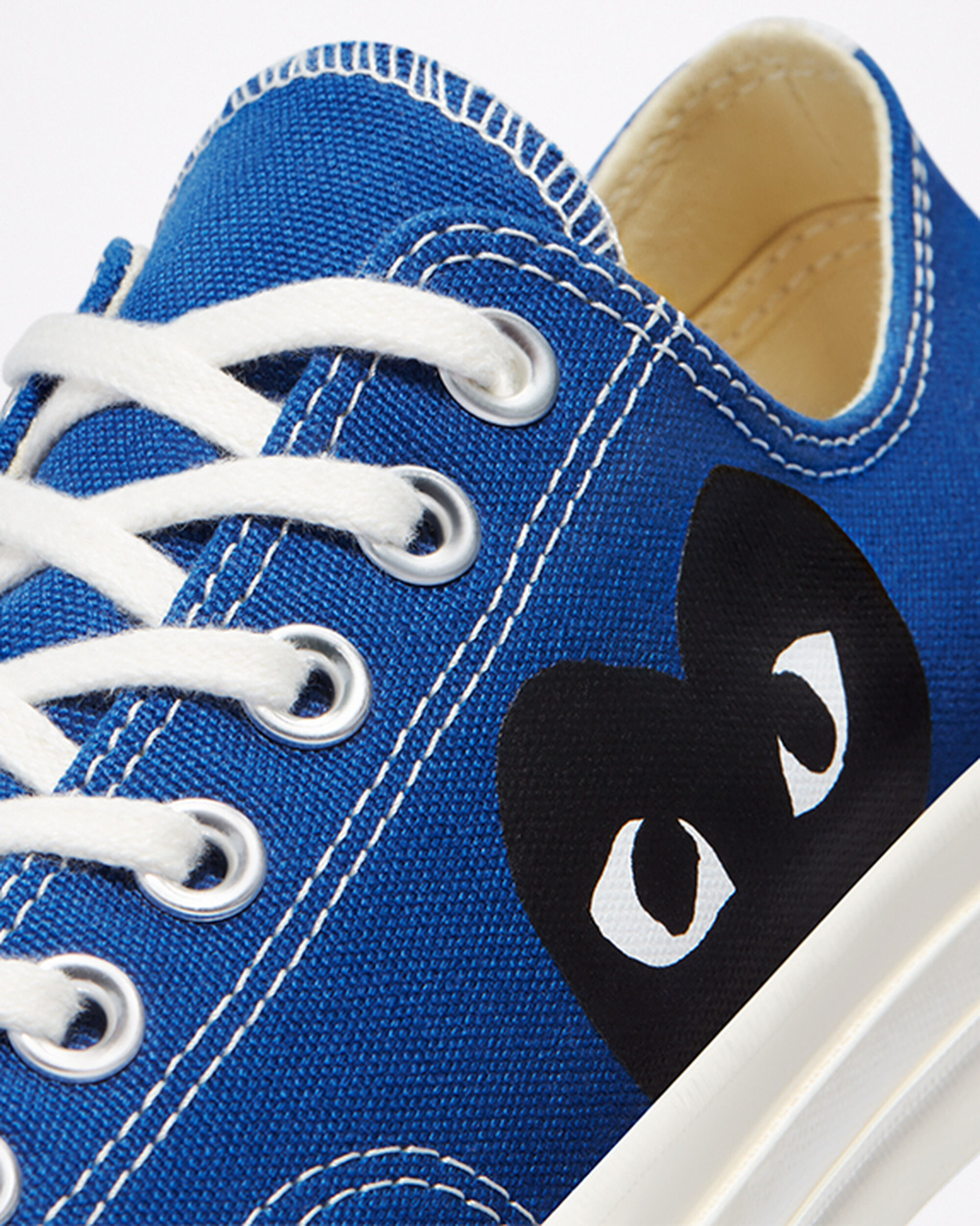 Men's Converse x Comme des Garçons PLAY Chuck 70 Sneakers Blue/Black | Australia-26387