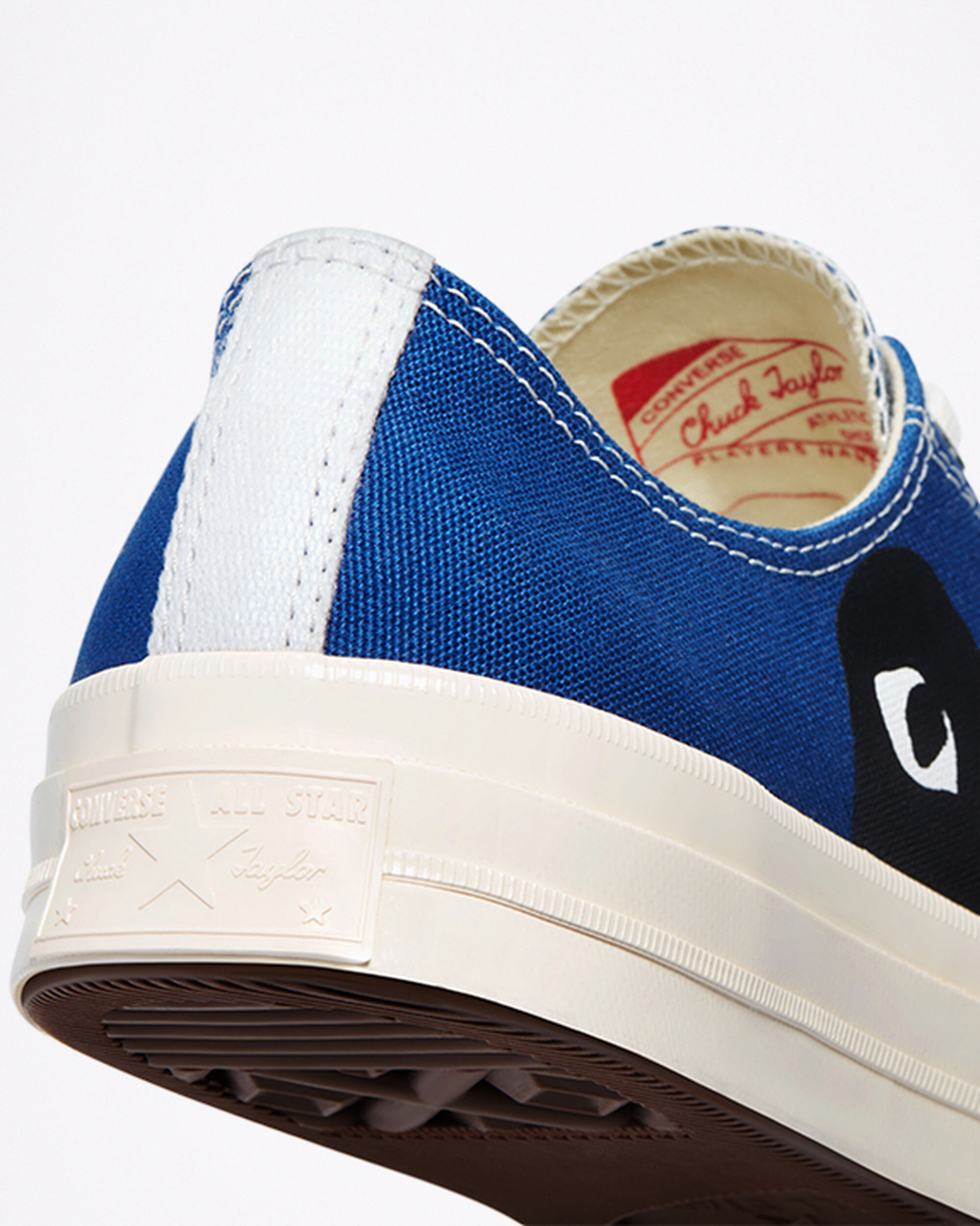 Men's Converse x Comme des Garçons PLAY Chuck 70 Sneakers Blue/Black | Australia-26387