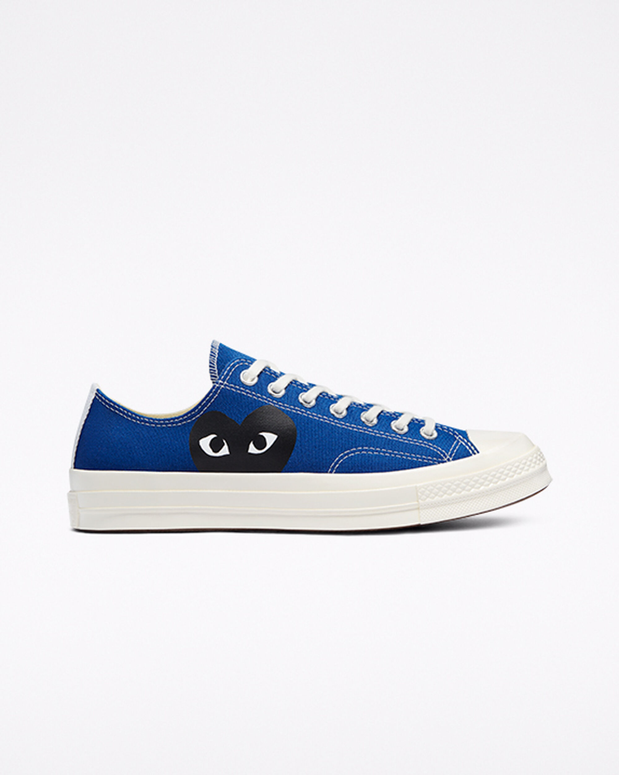 Men\'s Converse x Comme des Garçons PLAY Chuck 70 Sneakers Blue/Black | Australia-26387