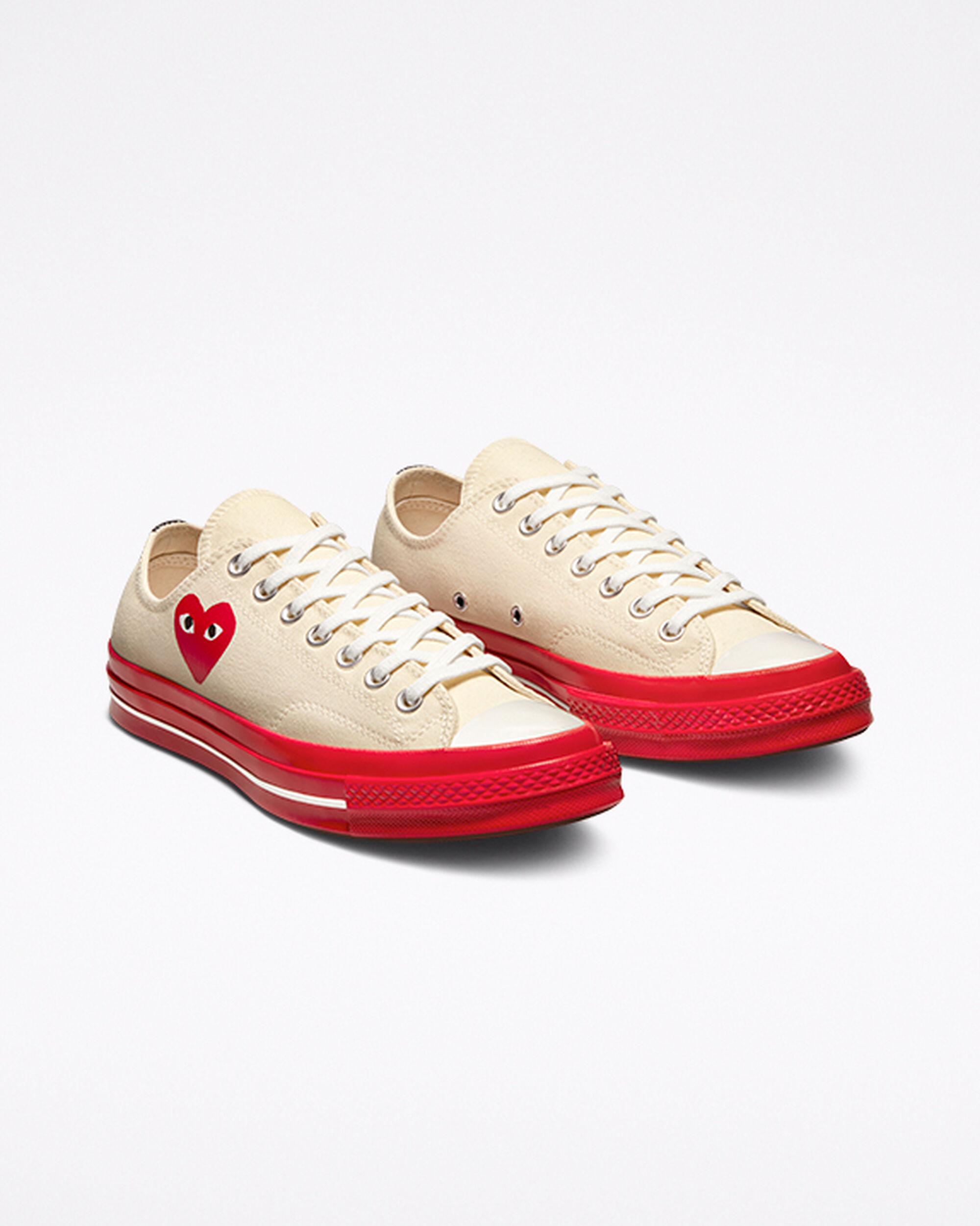 Men's Converse x Comme des Garçons PLAY Chuck 70 Sneakers Red | Australia-78962