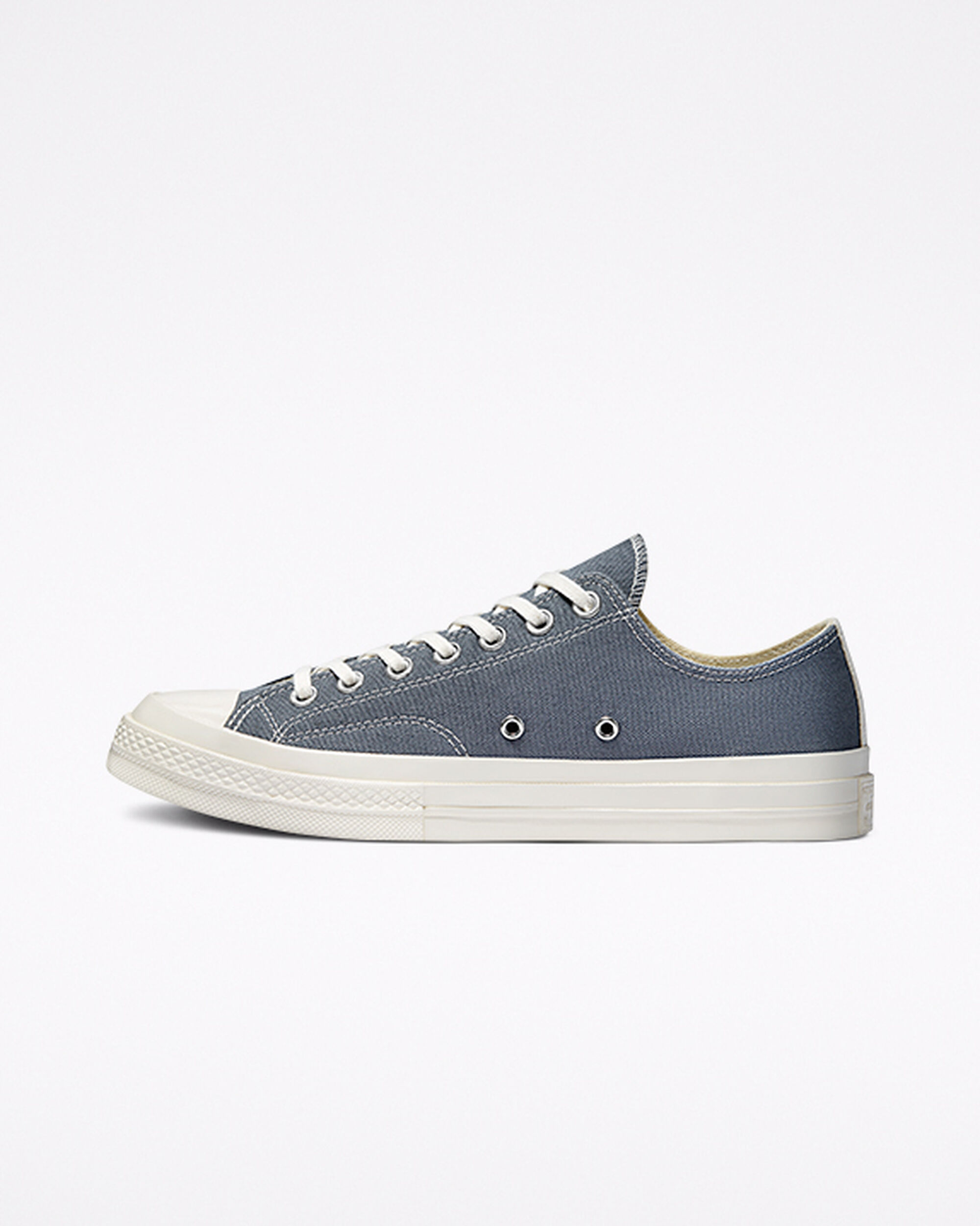 Men's Converse x Comme des Garçons PLAY Chuck 70 Sneakers Grey/Black | Australia-83204