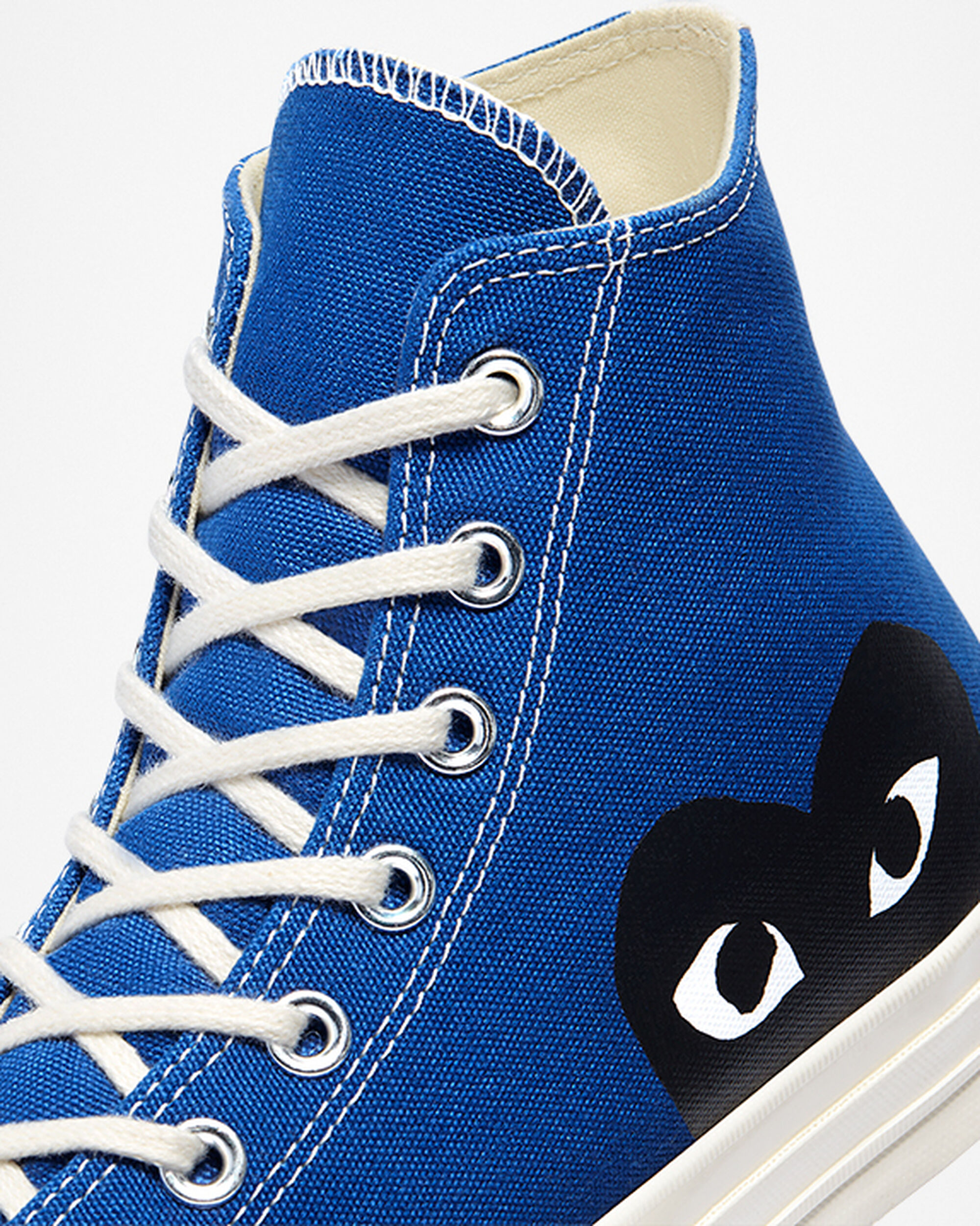 Men's Converse x Comme des Garçons PLAY Chuck 70 High Top Sneakers Blue/Black | Australia-85406