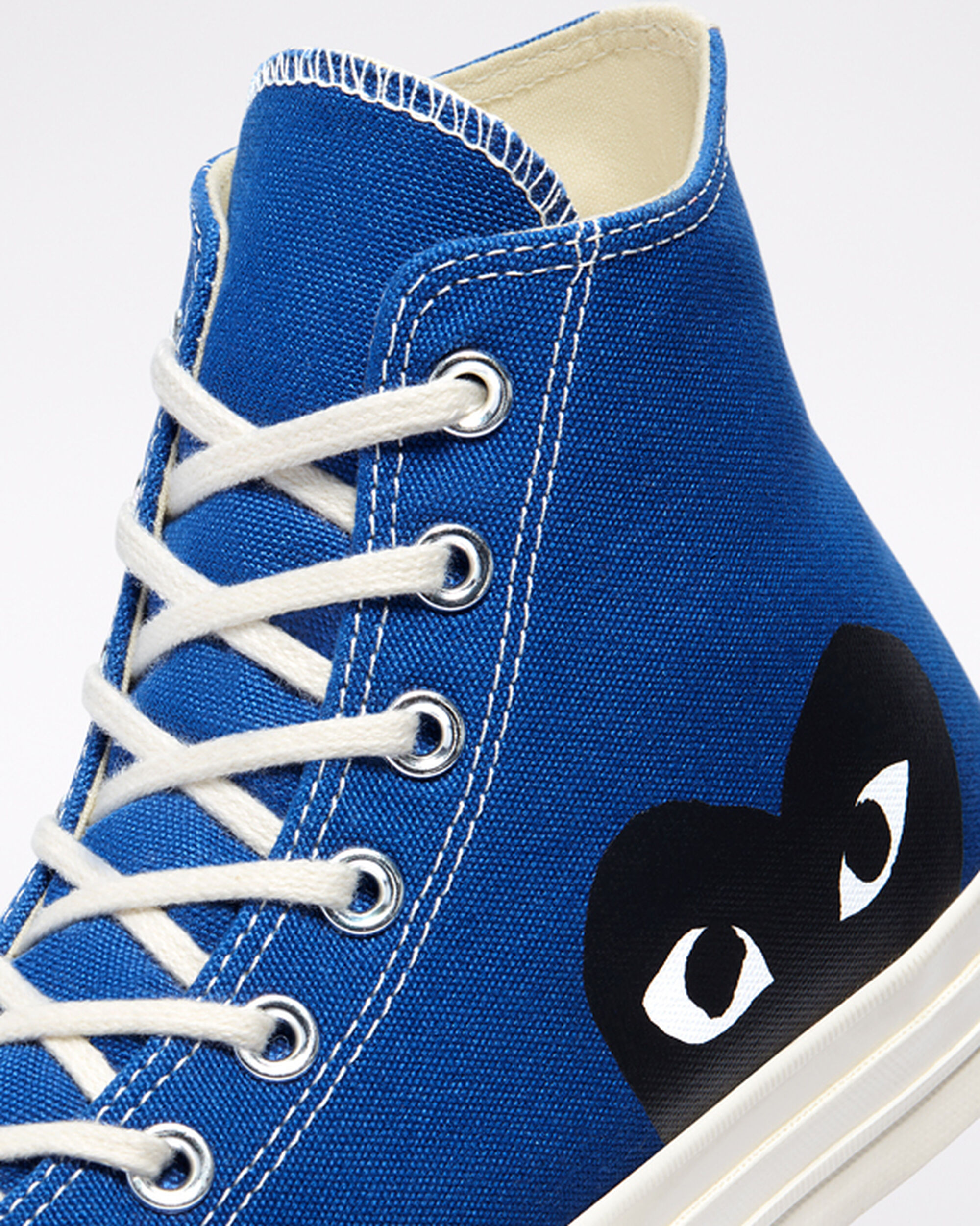 Men's Converse x Comme des Garçons PLAY Chuck 70 High Top Sneakers Blue/Black | Australia-85406