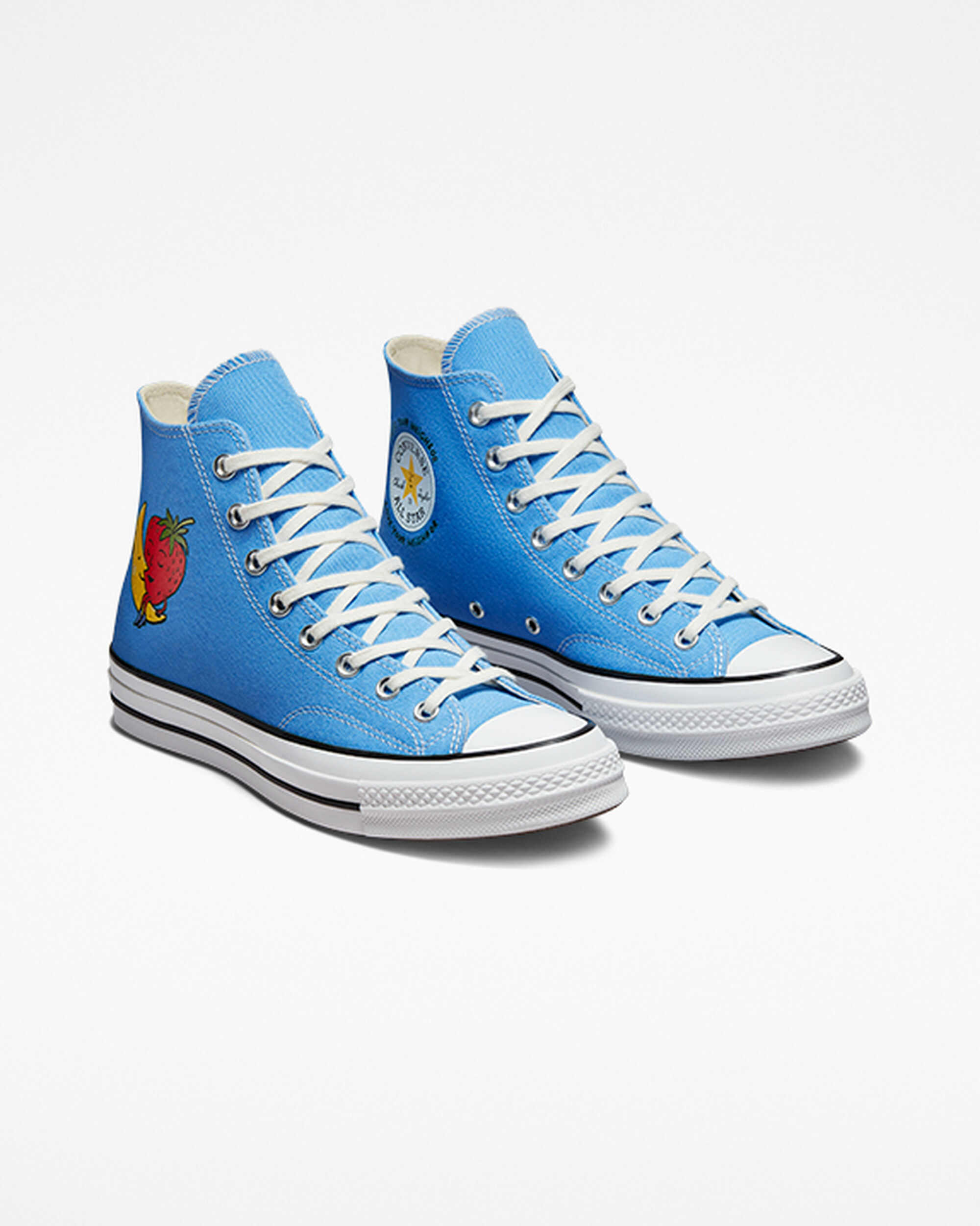 Men's Converse x Sky High Farm Workwear Chuck 70 High Top Sneakers Blue/Multicolor/White | Australia-68125