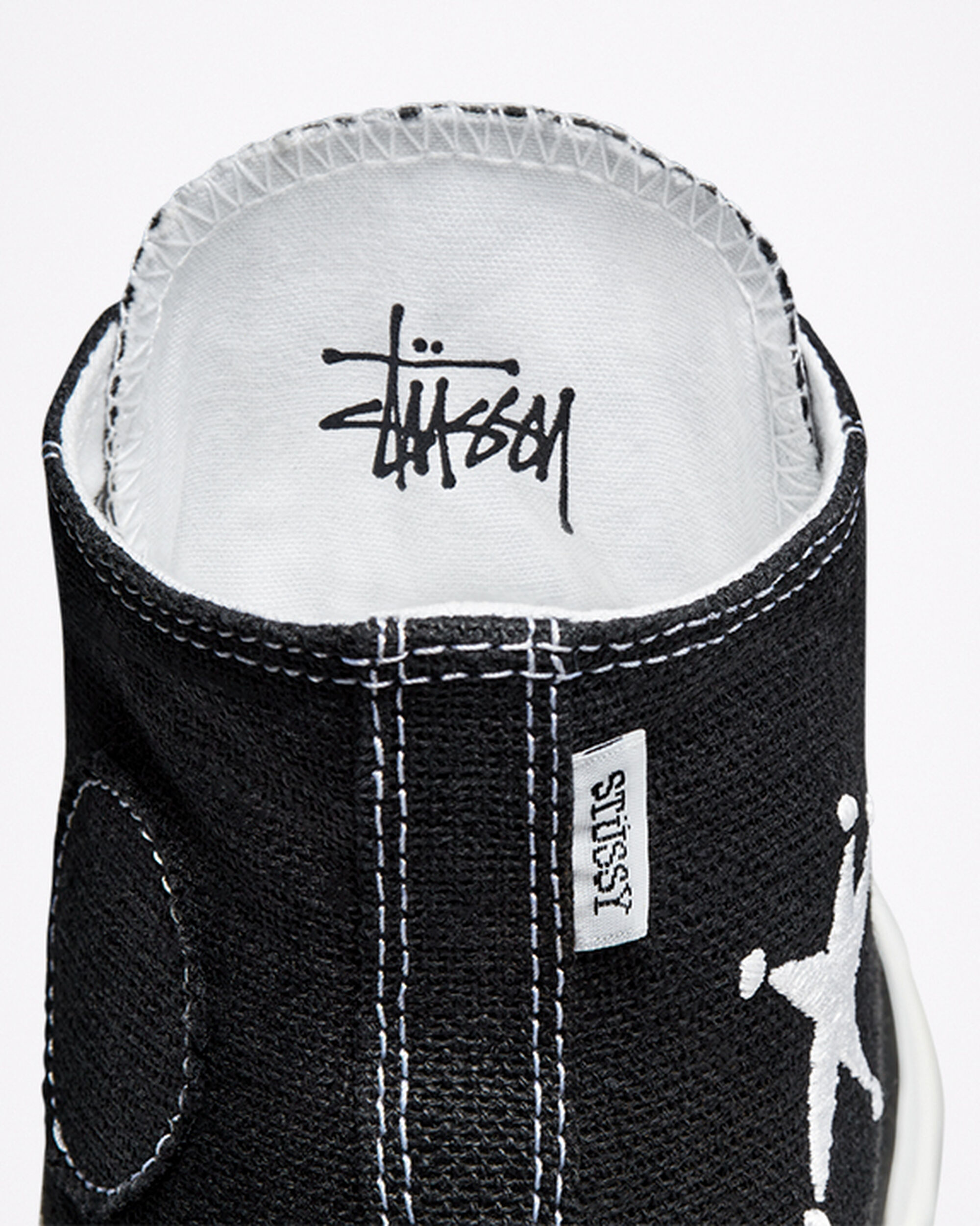 Men's Converse x Stüssy Chuck 70 High Top Sneakers Black/White/Black | Australia-45031