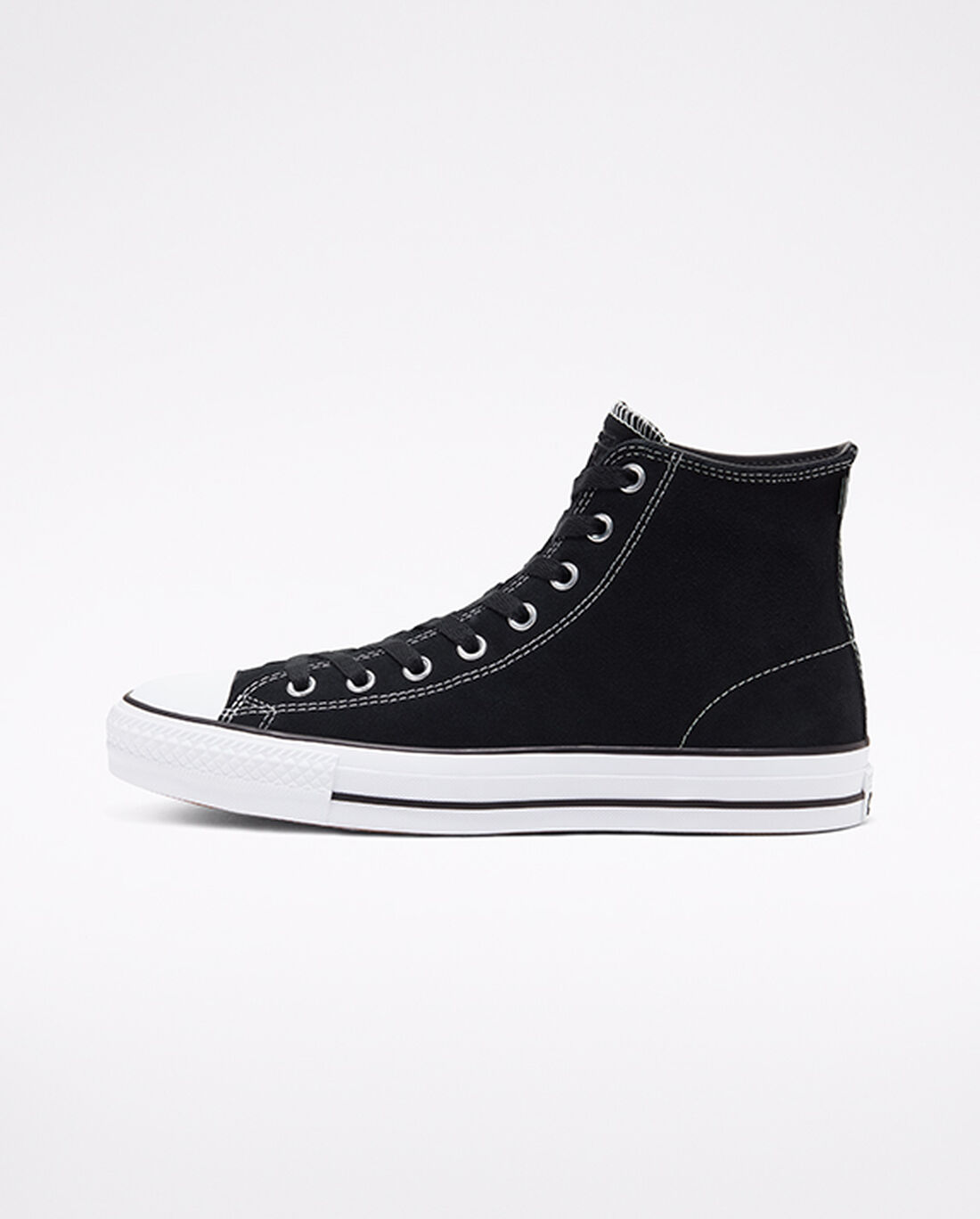 Women's Converse CONS Chuck Taylor All Star Pro Suede Skate Shoes Black/White | Australia-71823