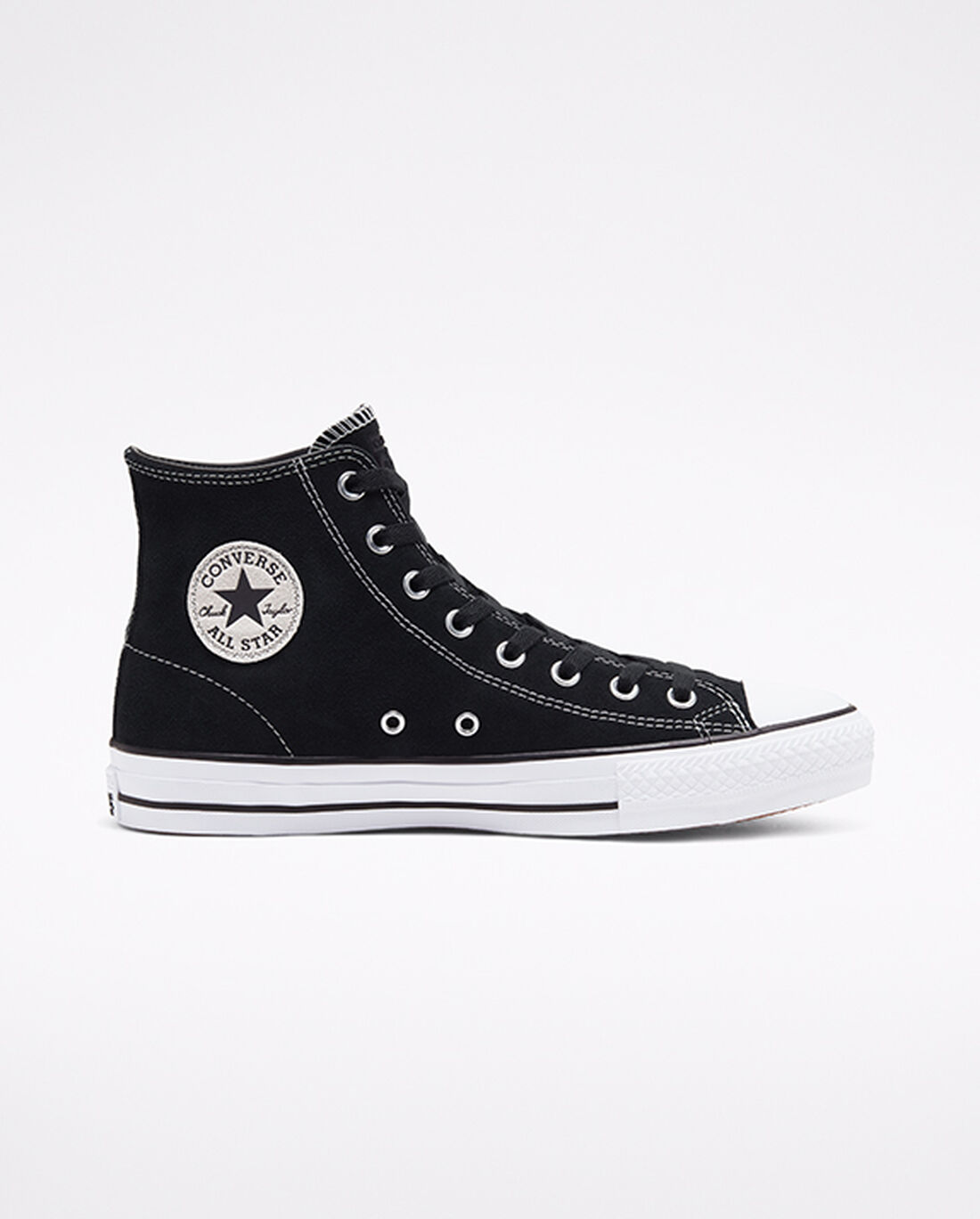 Women\'s Converse CONS Chuck Taylor All Star Pro Suede Skate Shoes Black/White | Australia-71823