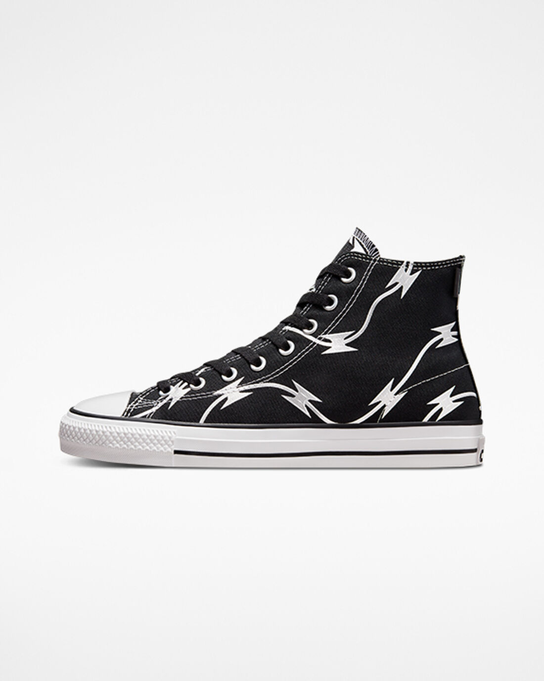 Women's Converse CONS Chuck Taylor All Star Pro Razor Wire Skate Shoes Black/Silver/White | Australia-92301