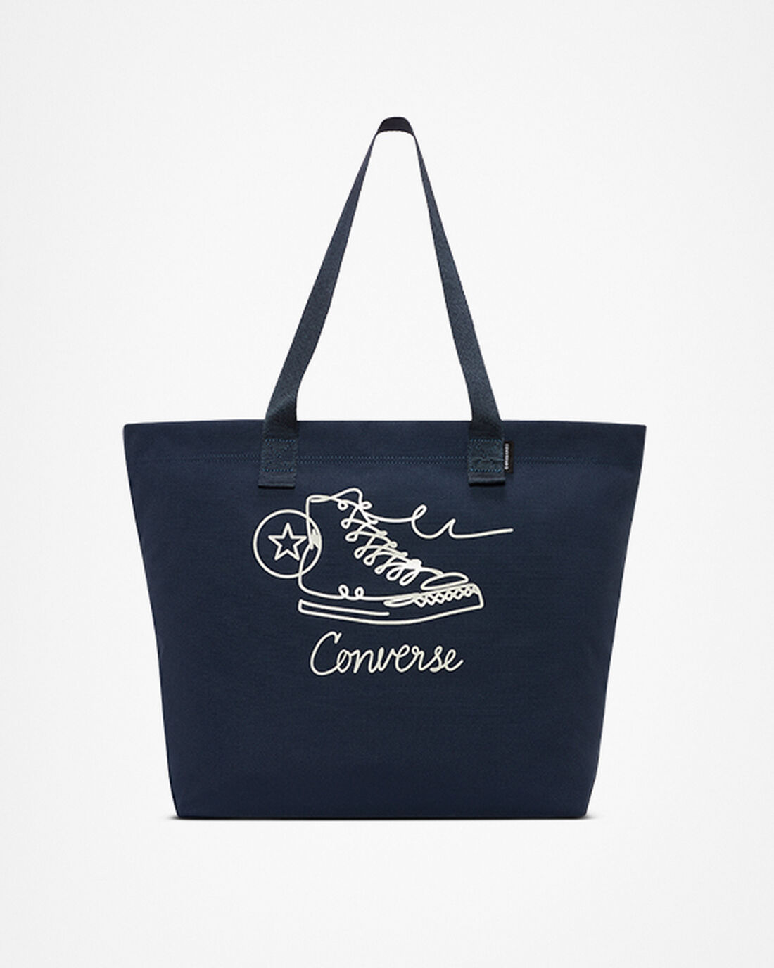 Women\'s Converse Canvas Sneaker Graphic Tote Bags Navy | Australia-01749