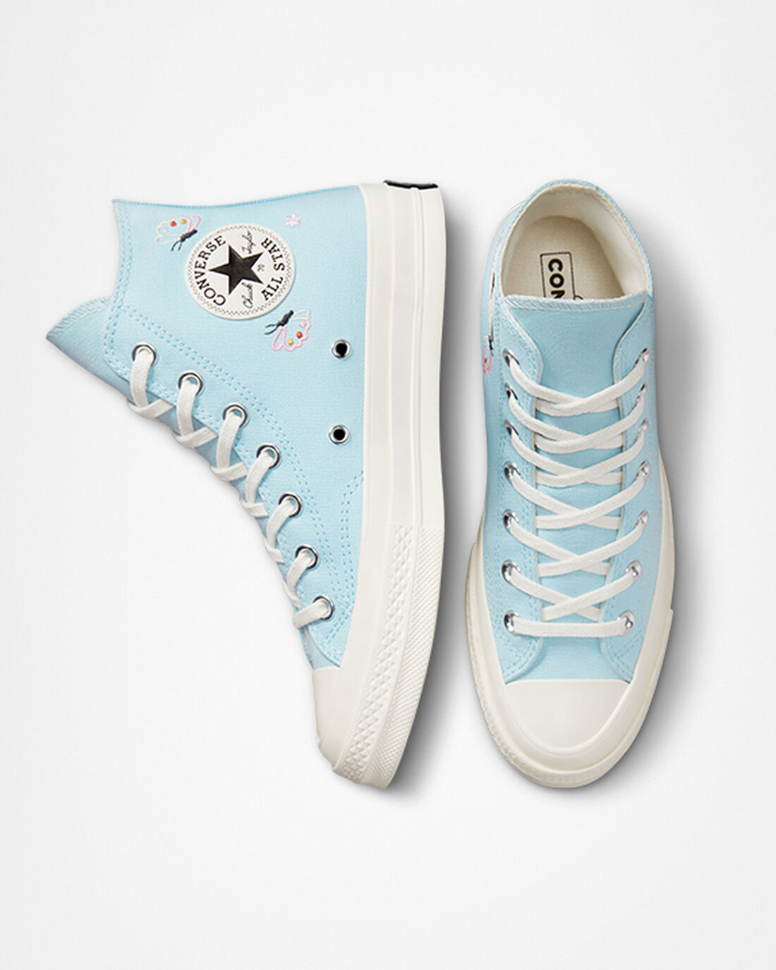 Women's Converse Chuck 70 Butterfly Wings High Top Sneakers Blue/Black | Australia-05714