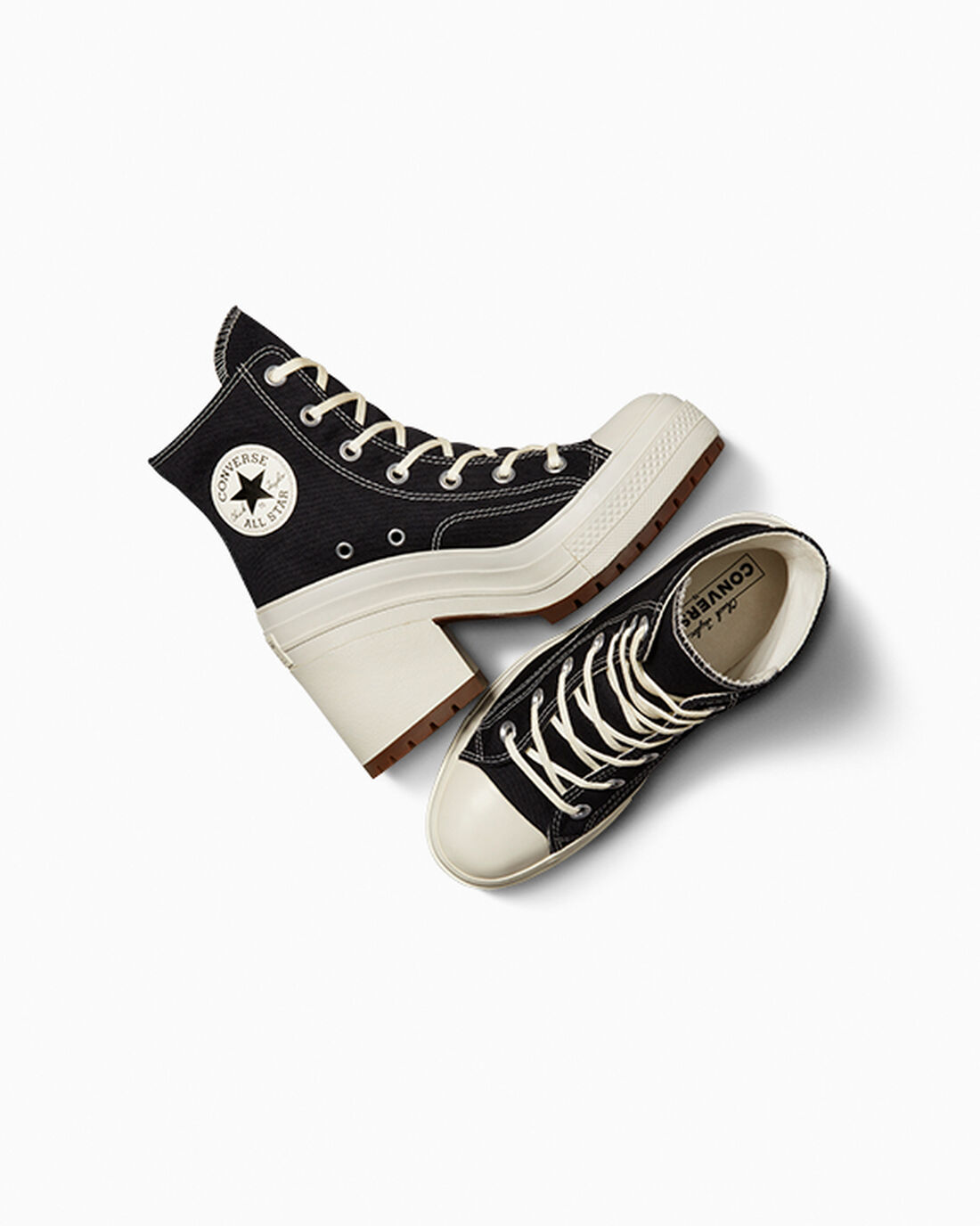 Women's Converse Chuck 70 De Luxe Heel High Top Sneakers Black | Australia-03745