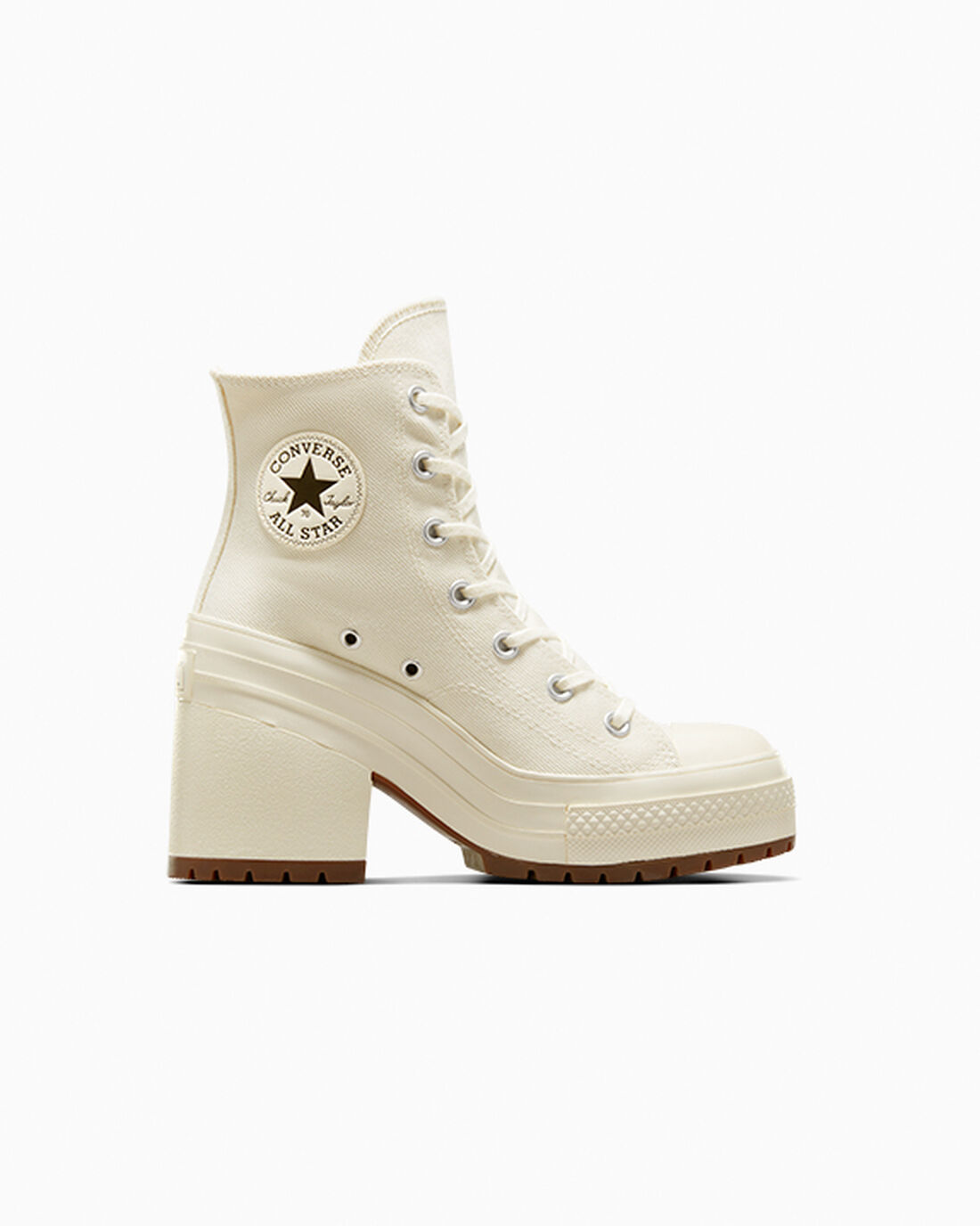 Women\'s Converse Chuck 70 De Luxe Heel High Top Sneakers Beige/Black | Australia-81903