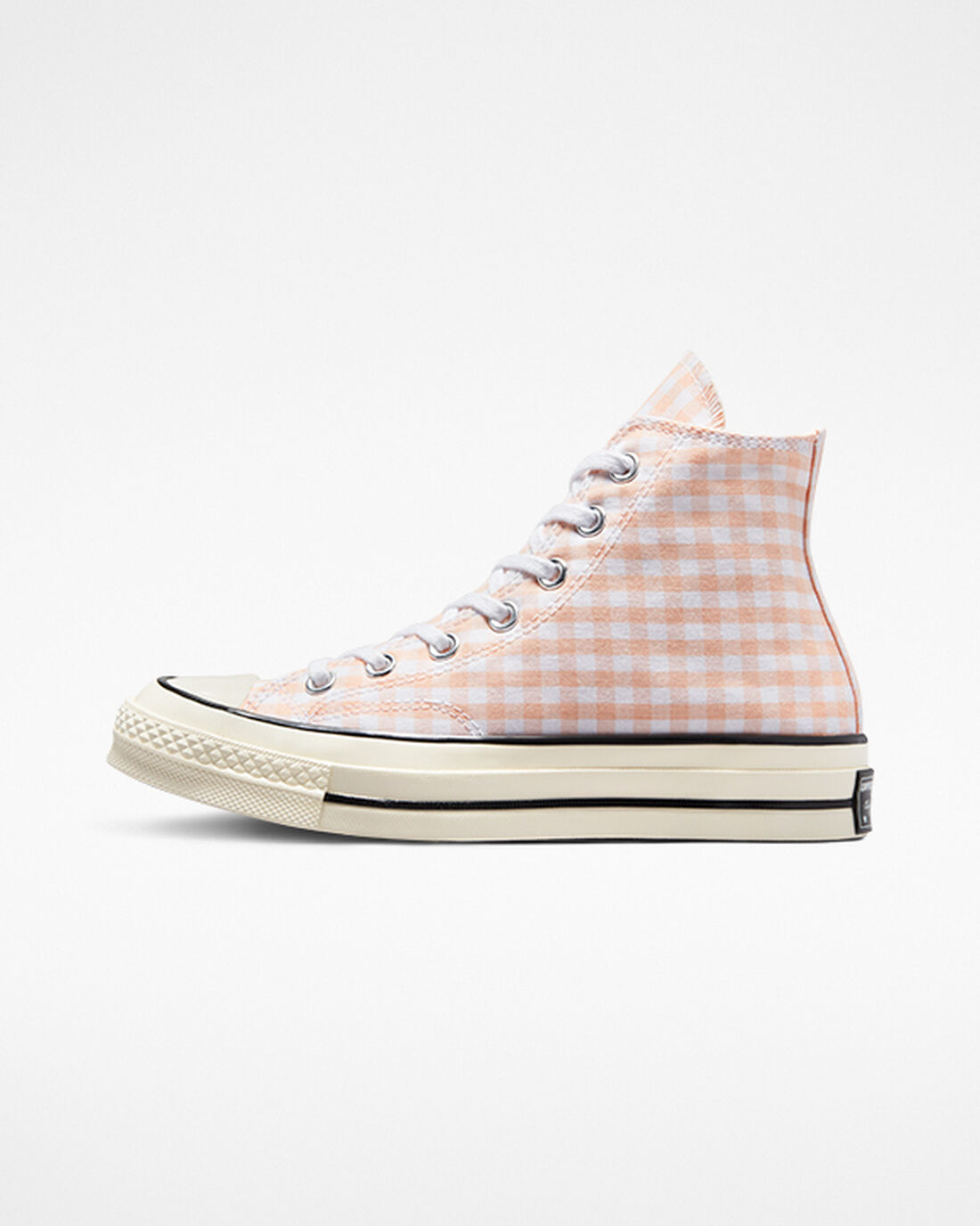 Women's Converse Chuck 70 Gingham High Top Sneakers Coral/White | Australia-51293