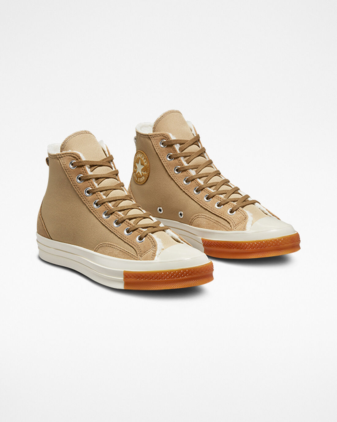 Women's Converse Chuck 70 Lined Colorblock High Top Sneakers Khaki | Australia-31826