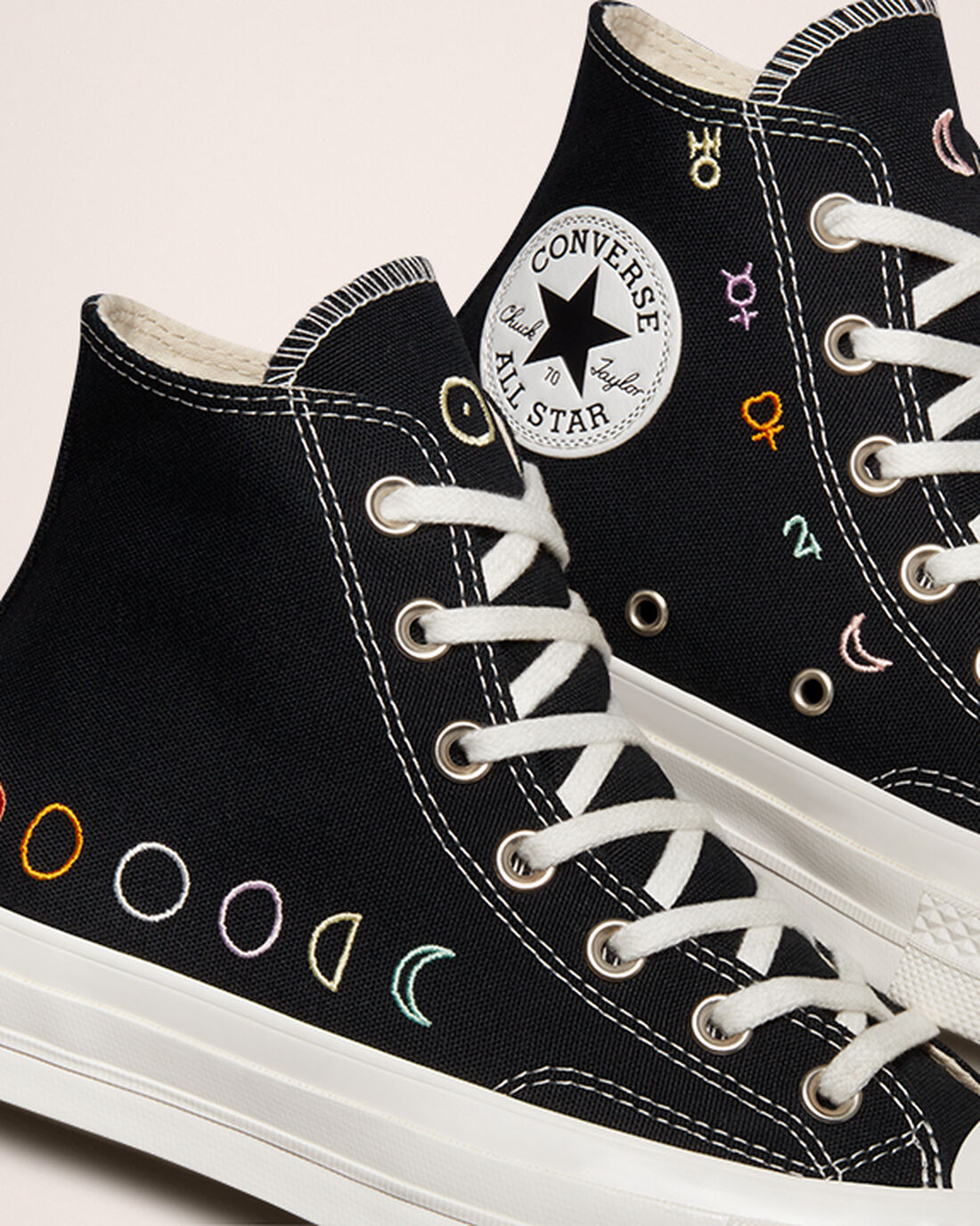 Women's Converse Chuck 70 Mystic Symbols High Top Sneakers Black/White | Australia-06824