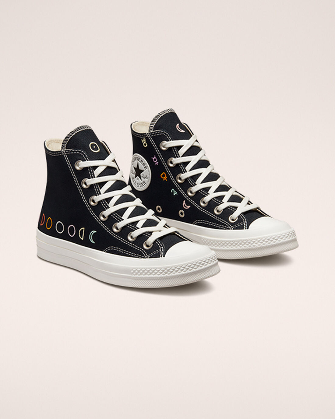 Women's Converse Chuck 70 Mystic Symbols High Top Sneakers Black/White | Australia-06824