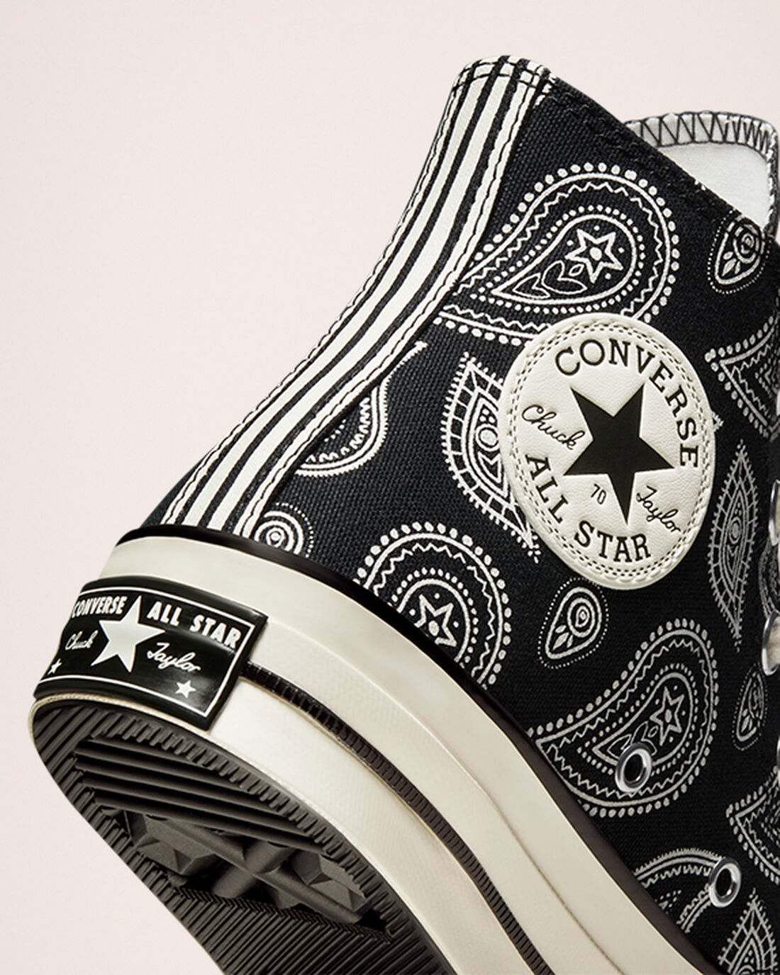 Women's Converse Chuck 70 Paisley High Top Sneakers Black | Australia-12407