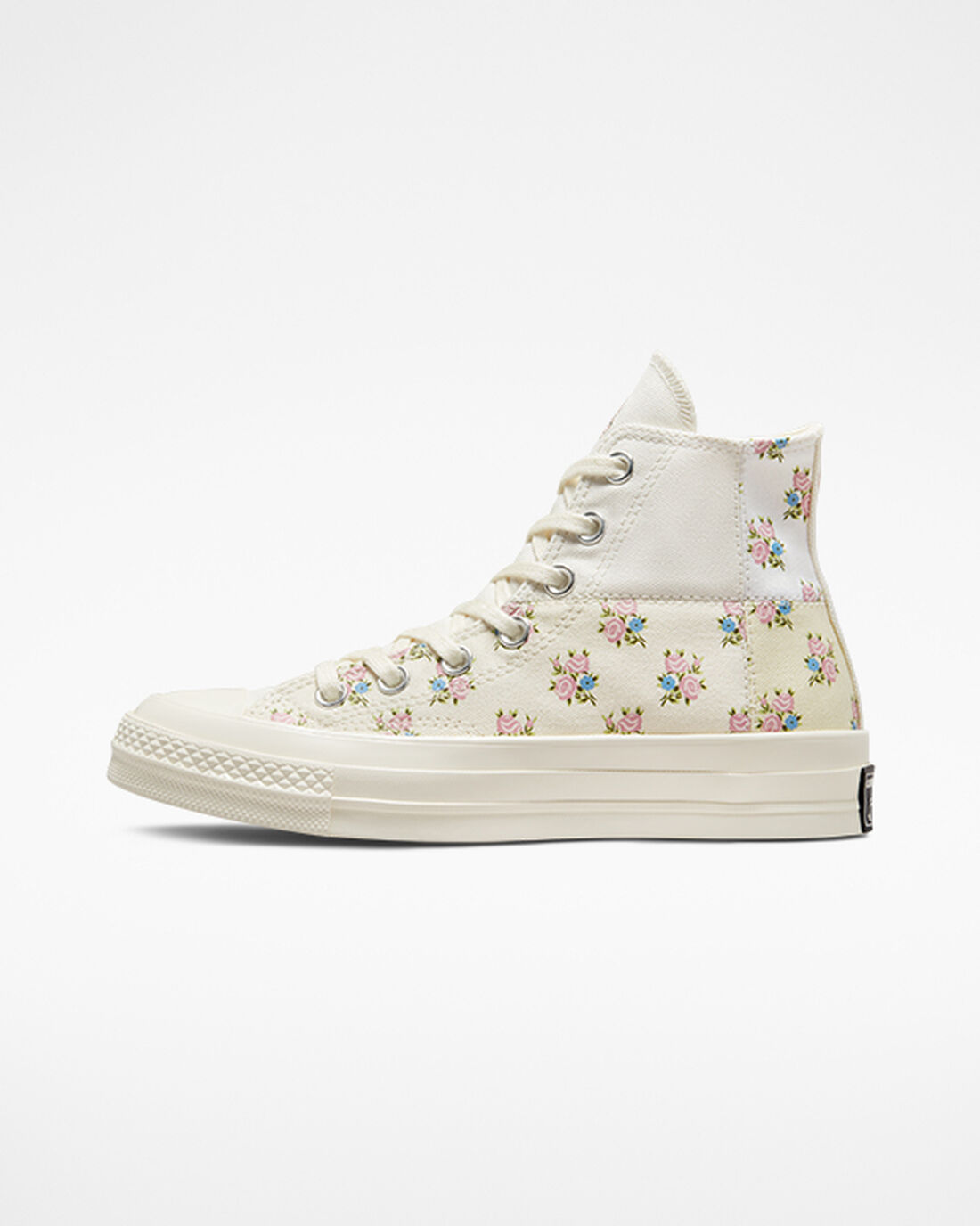 Women's Converse Chuck 70 Patchwork Floral High Top Shoes Beige/White | Australia-69820