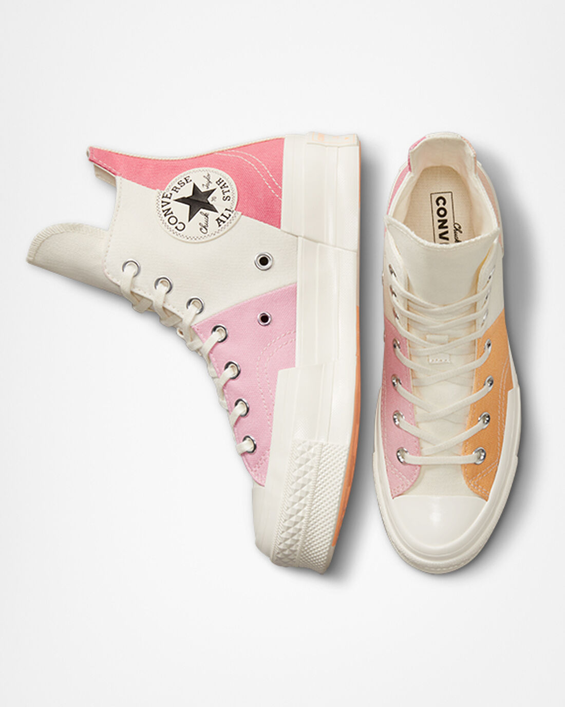 Women's Converse Chuck 70 Plus Color Candy High Top Sneakers Beige/Orange Pink | Australia-08695