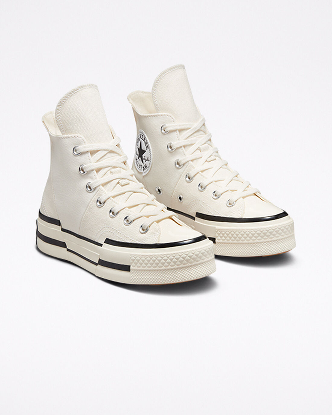 Women's Converse Chuck 70 Plus High Top Sneakers Beige/Black | Australia-73509