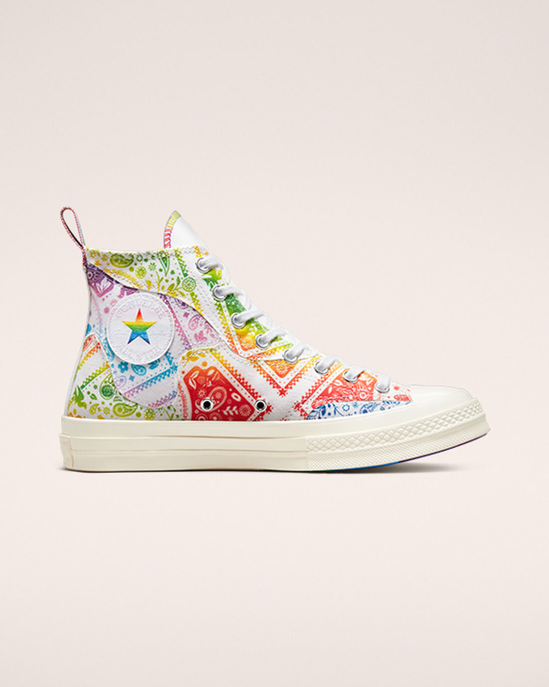 Women\'s Converse Chuck 70 Pride High Top Sneakers White/Red | Australia-68713