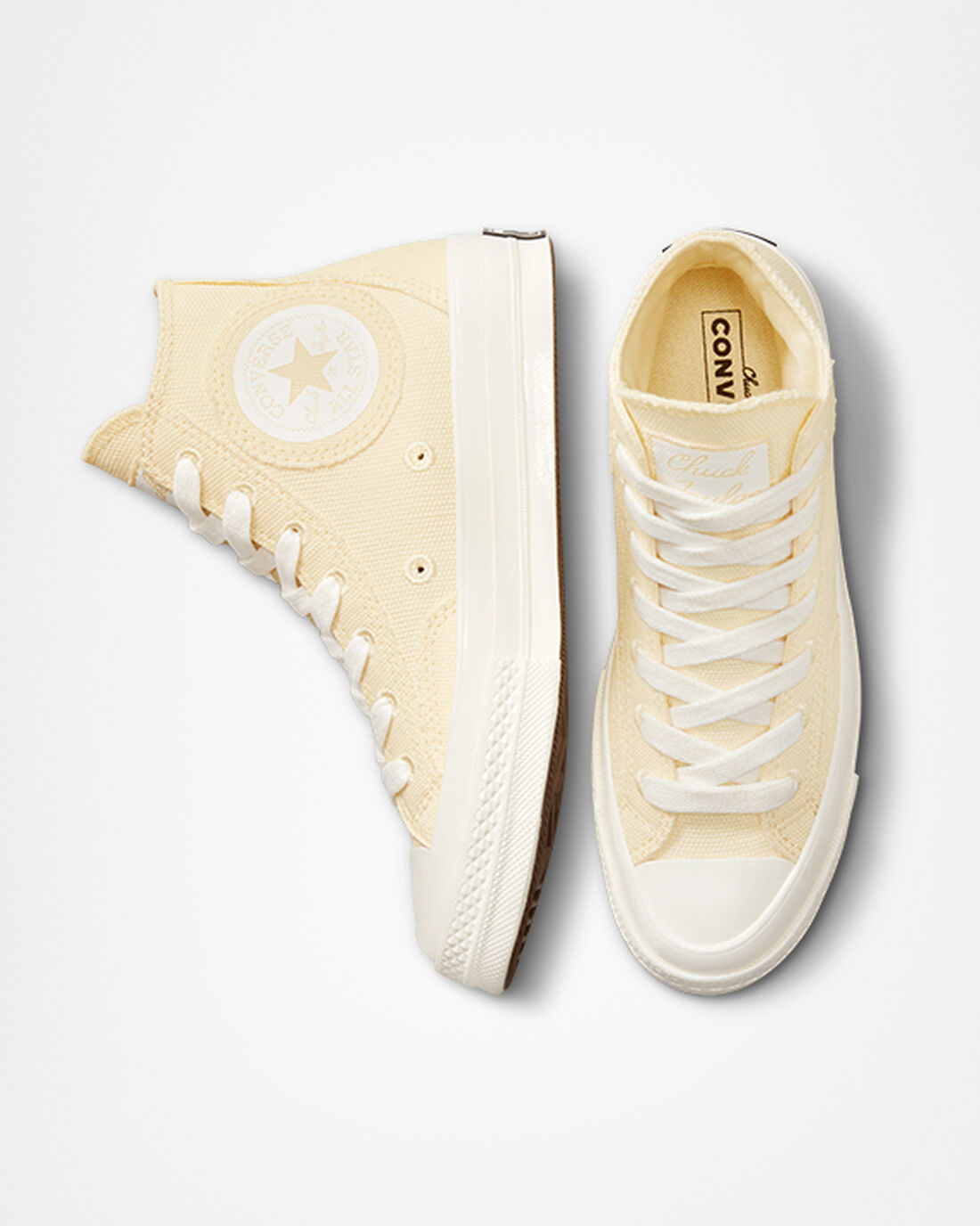 Women's Converse Chuck 70 Raw Edge High Top Sneakers Beige | Australia-63820