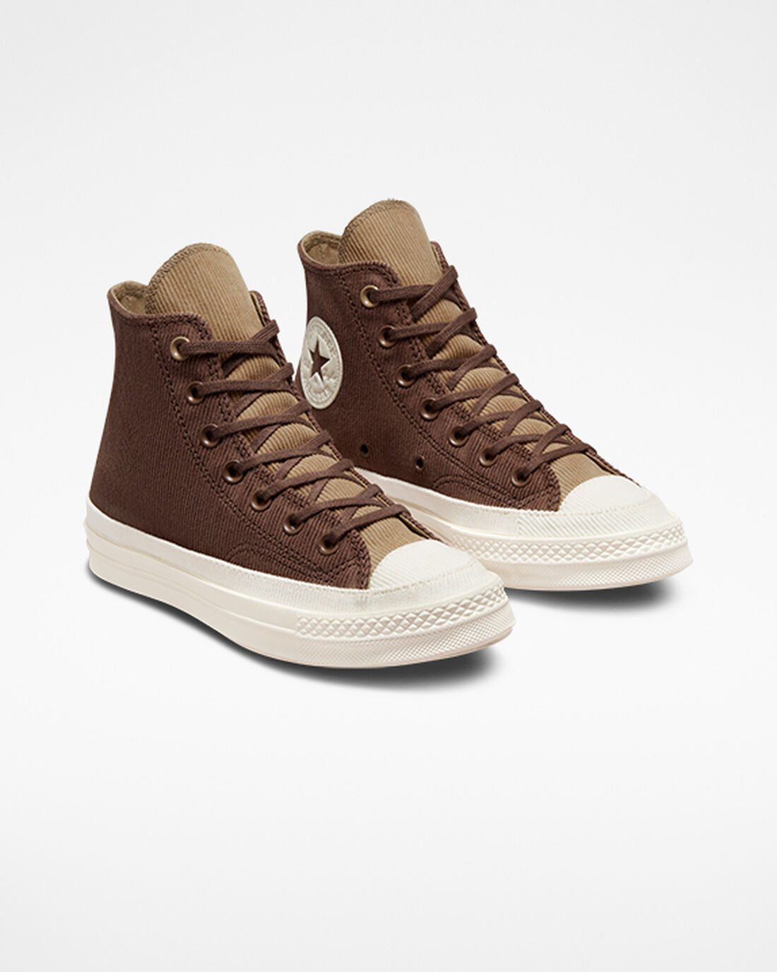 Women's Converse Chuck 70 Stretch Corduroy High Top Sneakers Brown/Khaki | Australia-19762