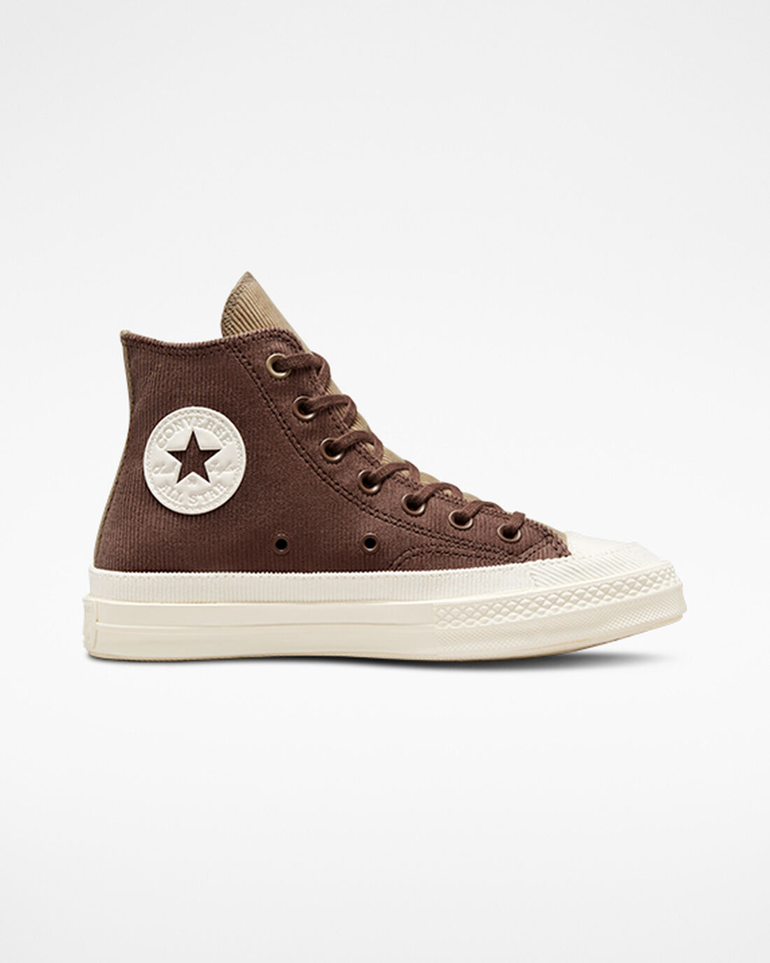 Women\'s Converse Chuck 70 Stretch Corduroy High Top Sneakers Brown/Khaki | Australia-19762