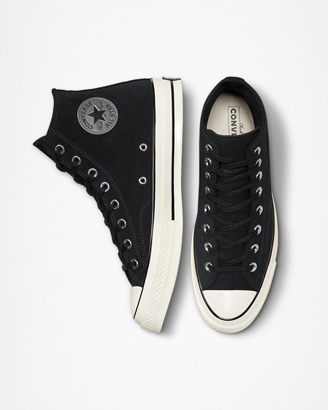 Women's Converse Chuck 70 Suede High Top Sneakers Black | Australia-18902