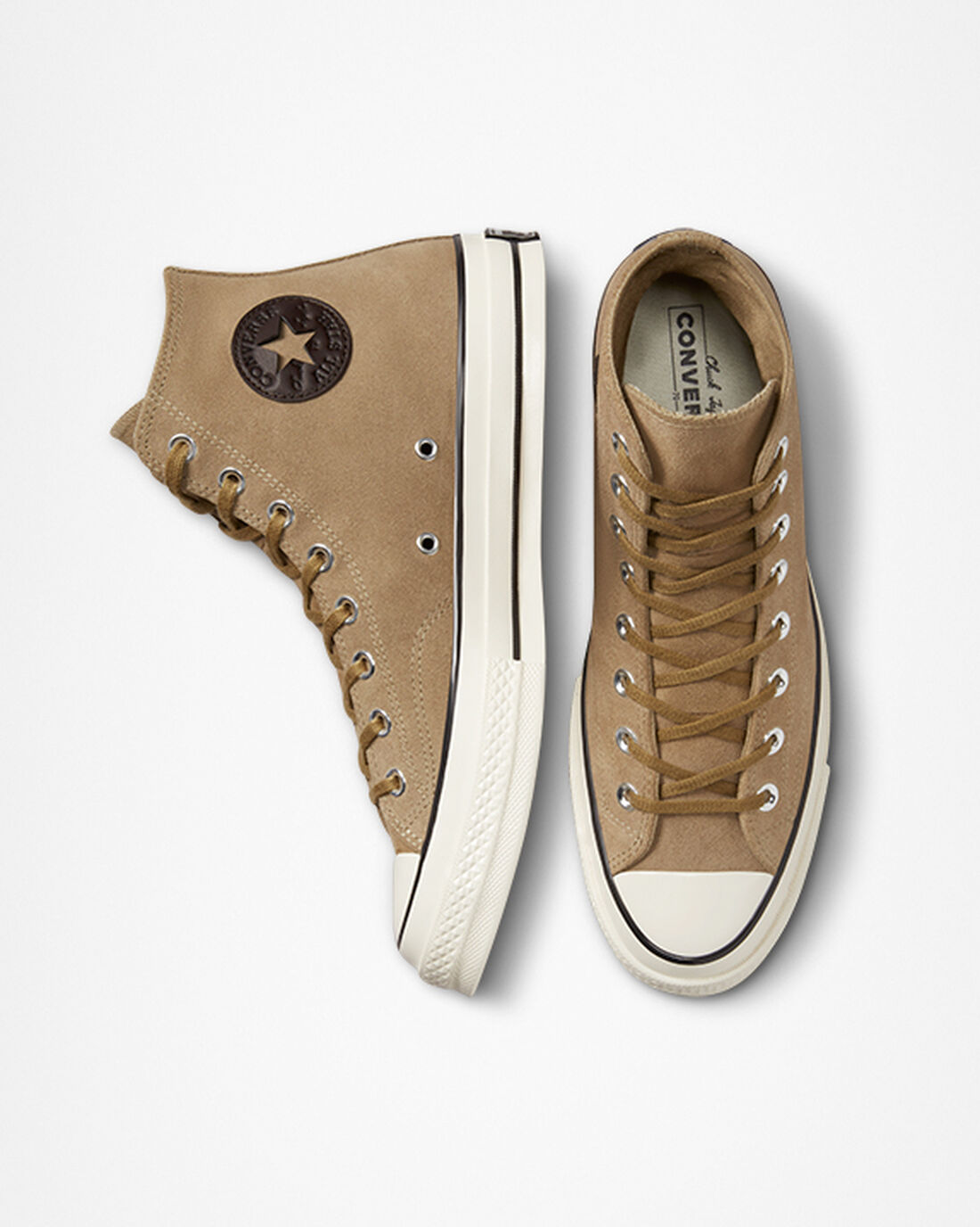 Women's Converse Chuck 70 Suede High Top Sneakers Brown/Black | Australia-47695